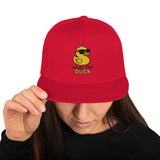 Cappellino Ricamato Unisex Snapback Regolabile – Design What Duck