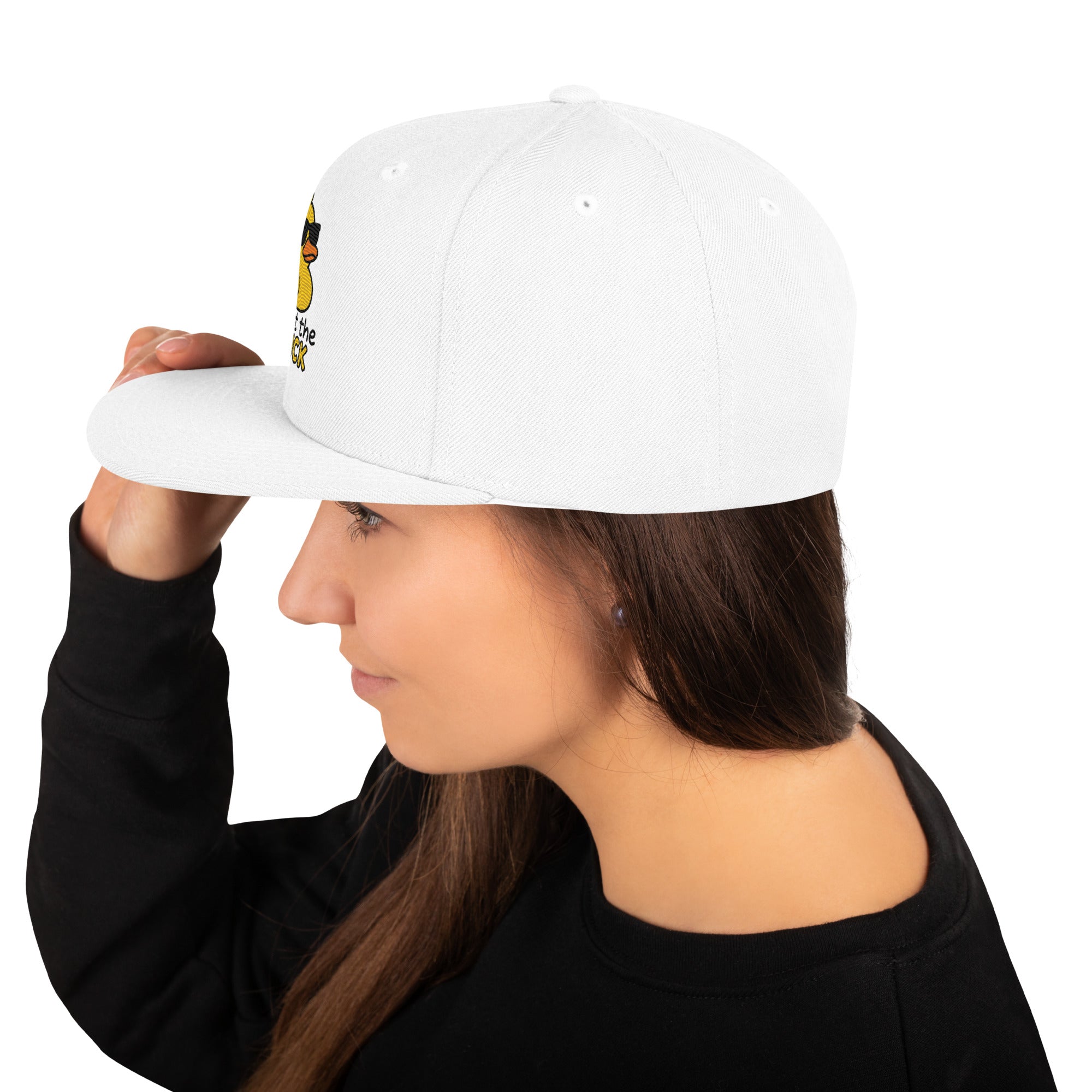 Cappellino Ricamato Unisex Snapback Regolabile – Design What Duck-Biiply