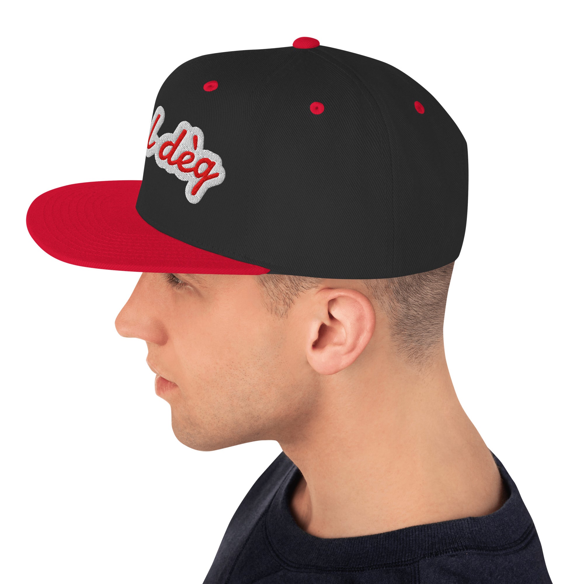 Cappello Ricamatato Visiera Piatta A Tal Dèg