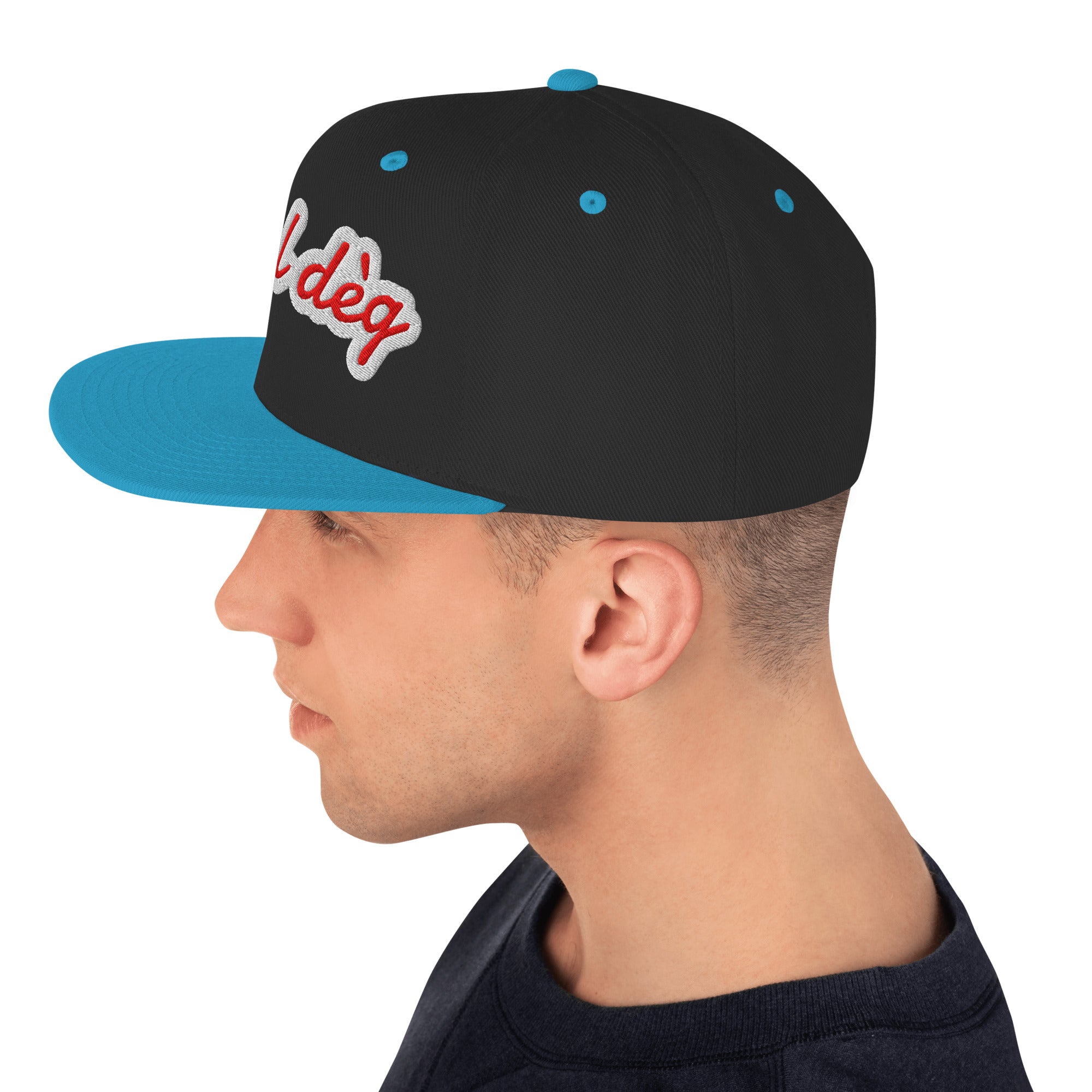 Cappello Ricamatato Visiera Piatta A Tal Dèg