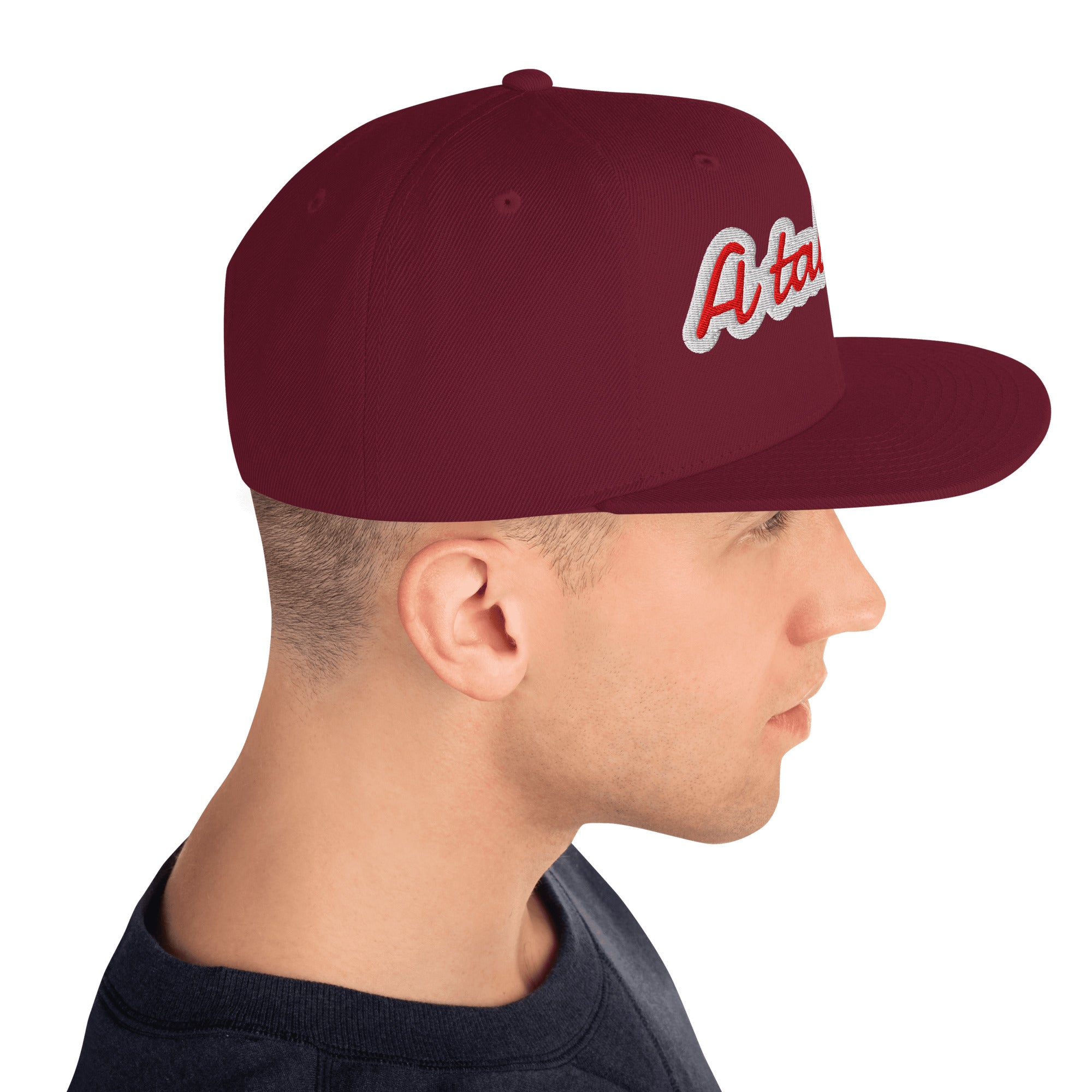 Cappello Ricamatato Visiera Piatta A Tal Dèg