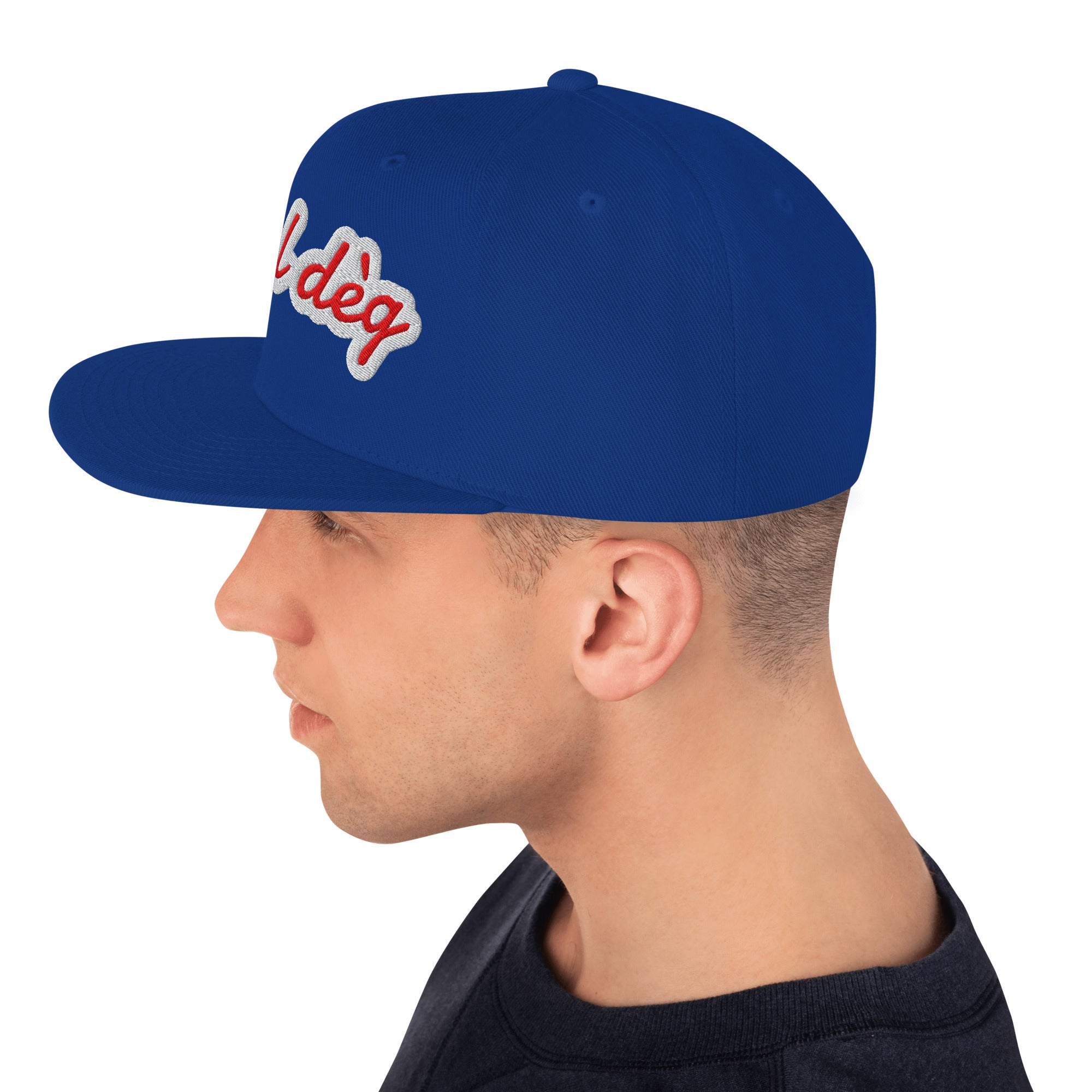 Cappello Ricamatato Visiera Piatta A Tal Dèg