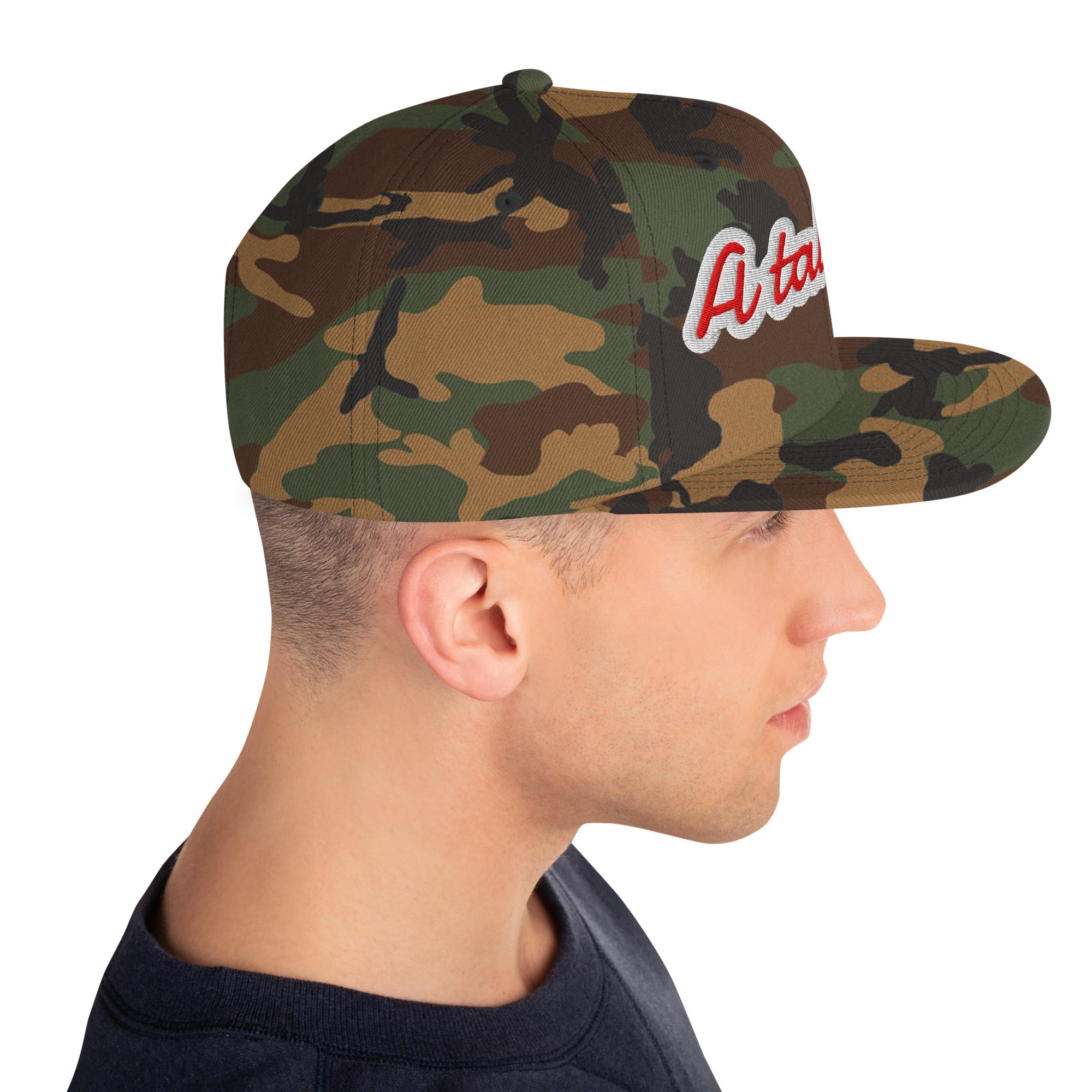 Cappello Ricamatato Visiera Piatta A Tal Dèg