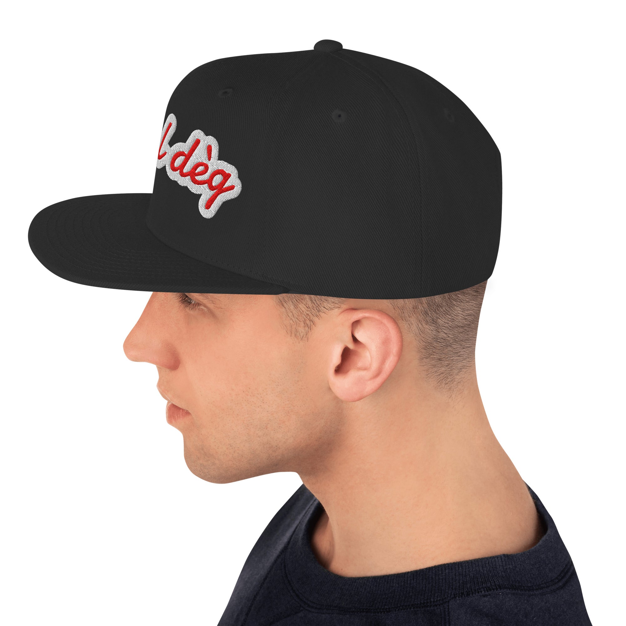 Cappello Ricamatato Visiera Piatta A Tal Dèg