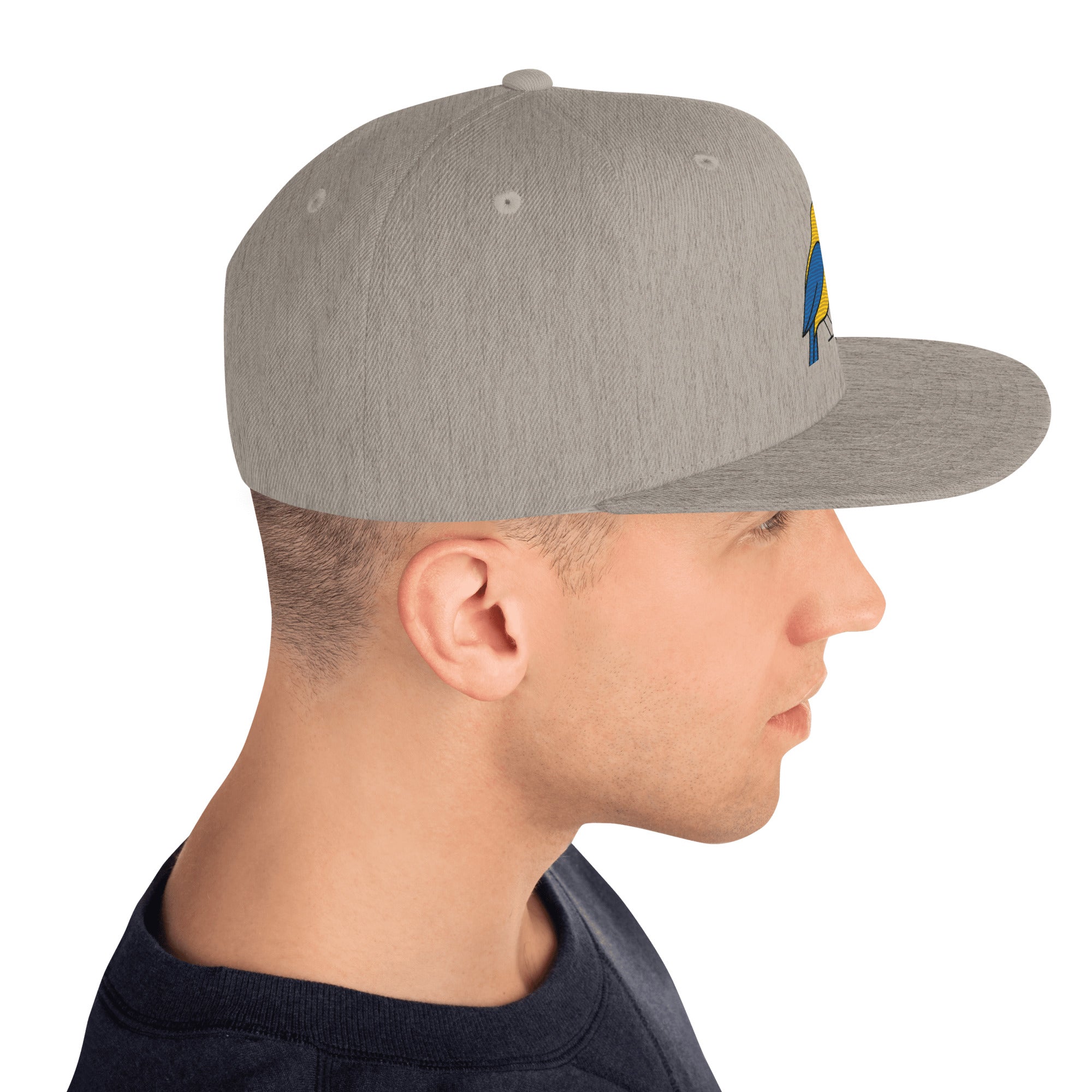 Cappello Ricamatato Visiera Piatta Canarino