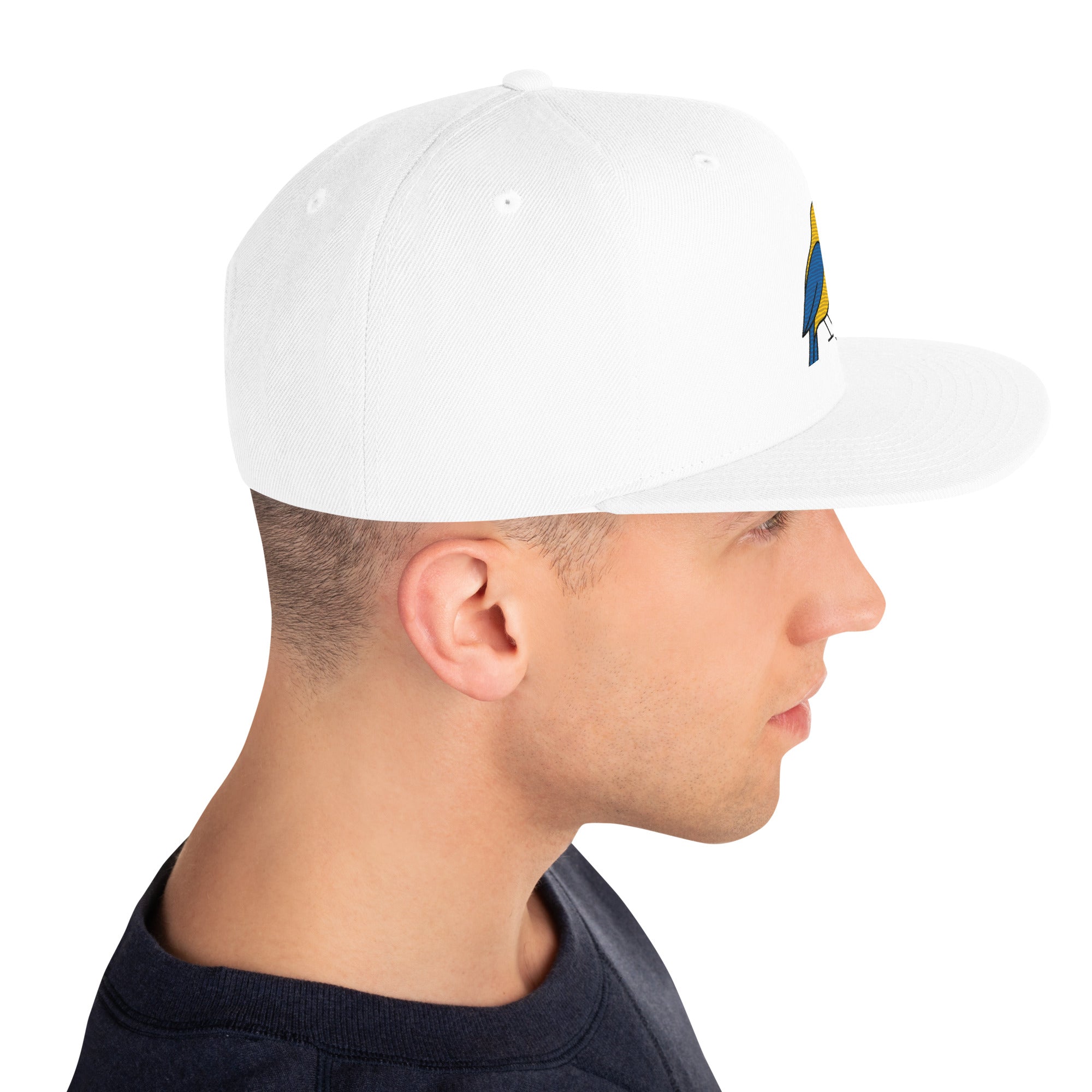 Cappello Ricamatato Visiera Piatta Canarino