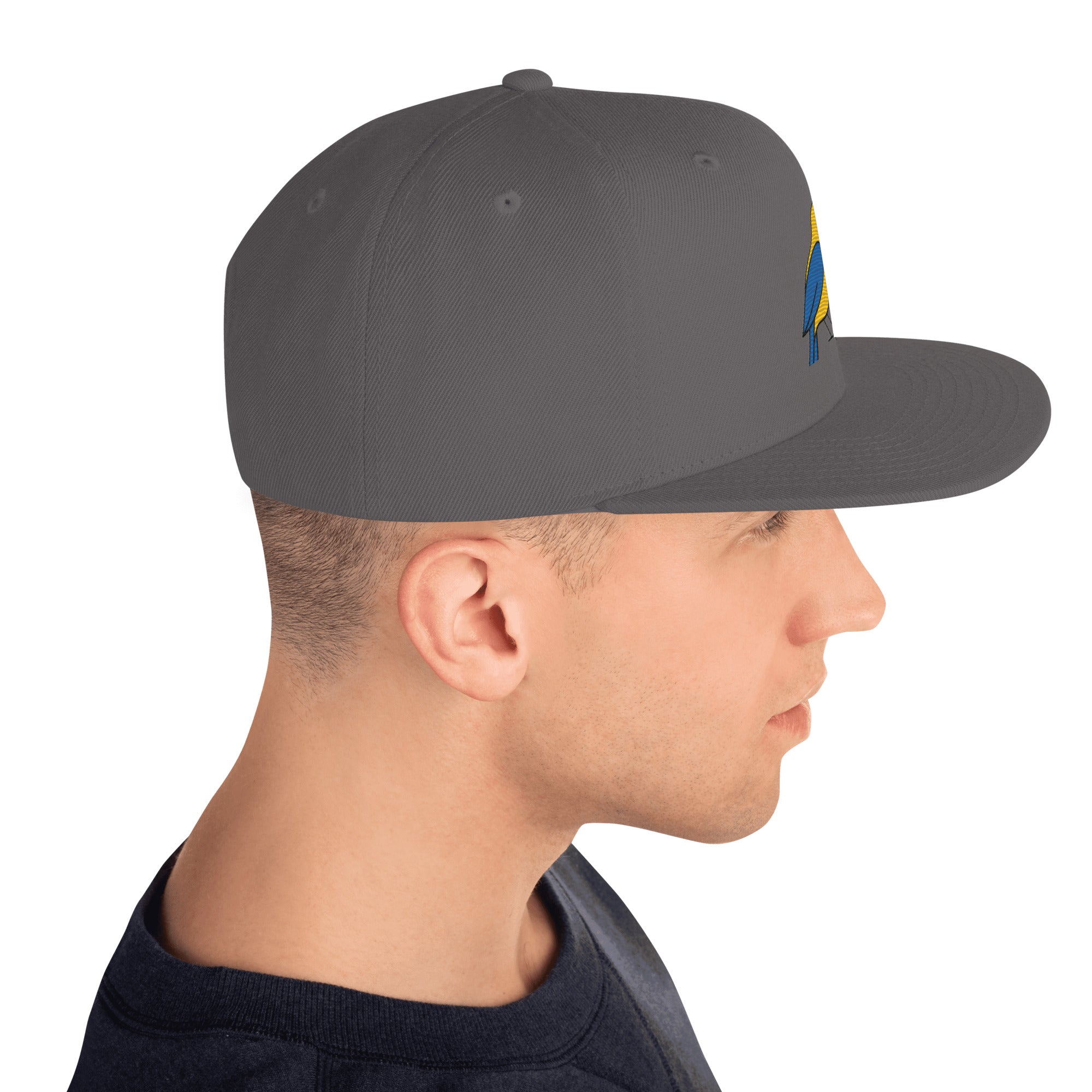 Cappello Ricamatato Visiera Piatta Canarino