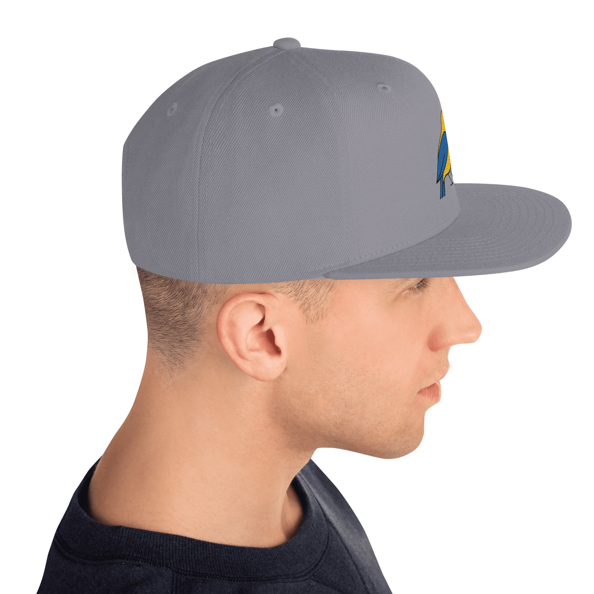 Cappello Ricamatato Visiera Piatta Canarino