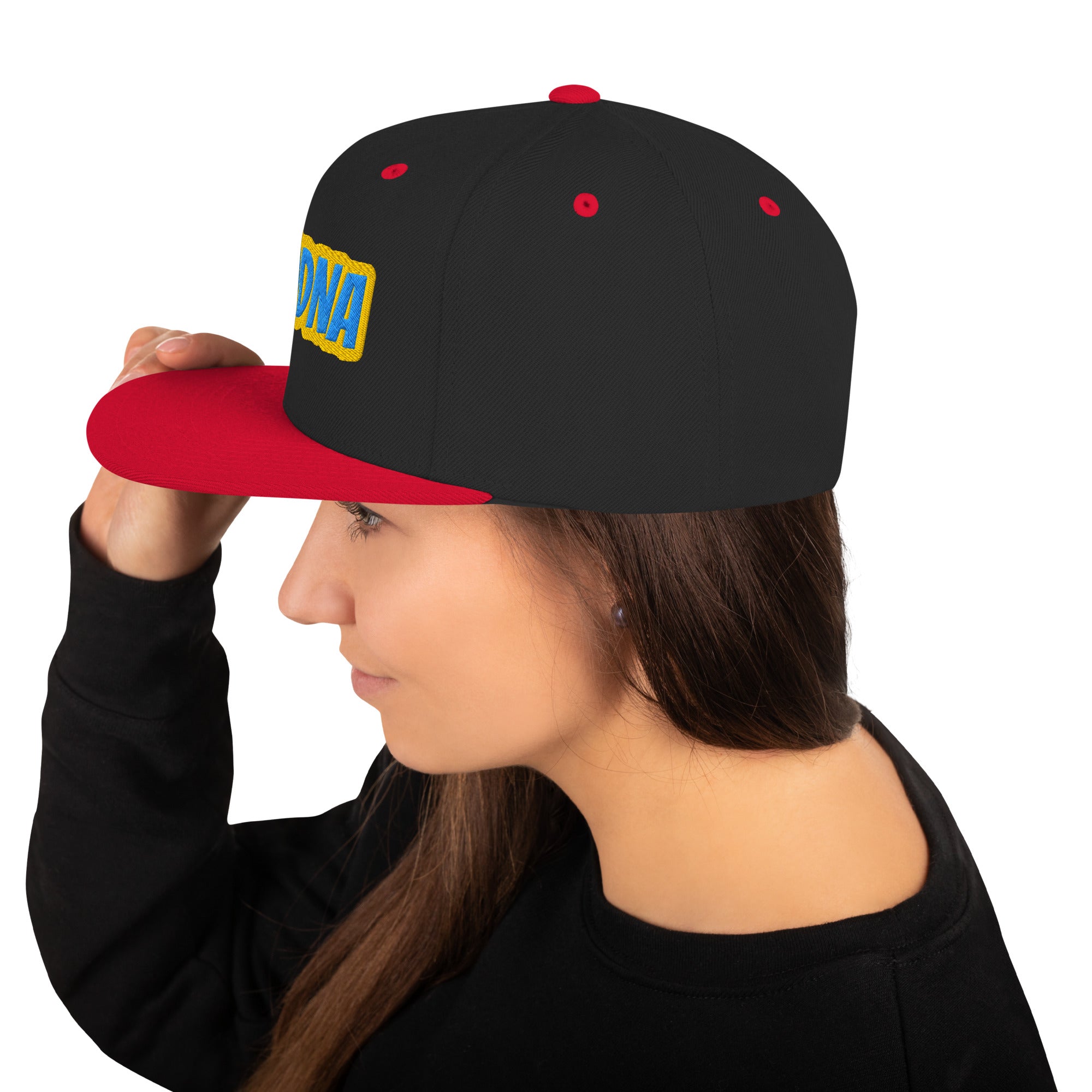 Cappello Ricamatato Visiera Piatta Modna