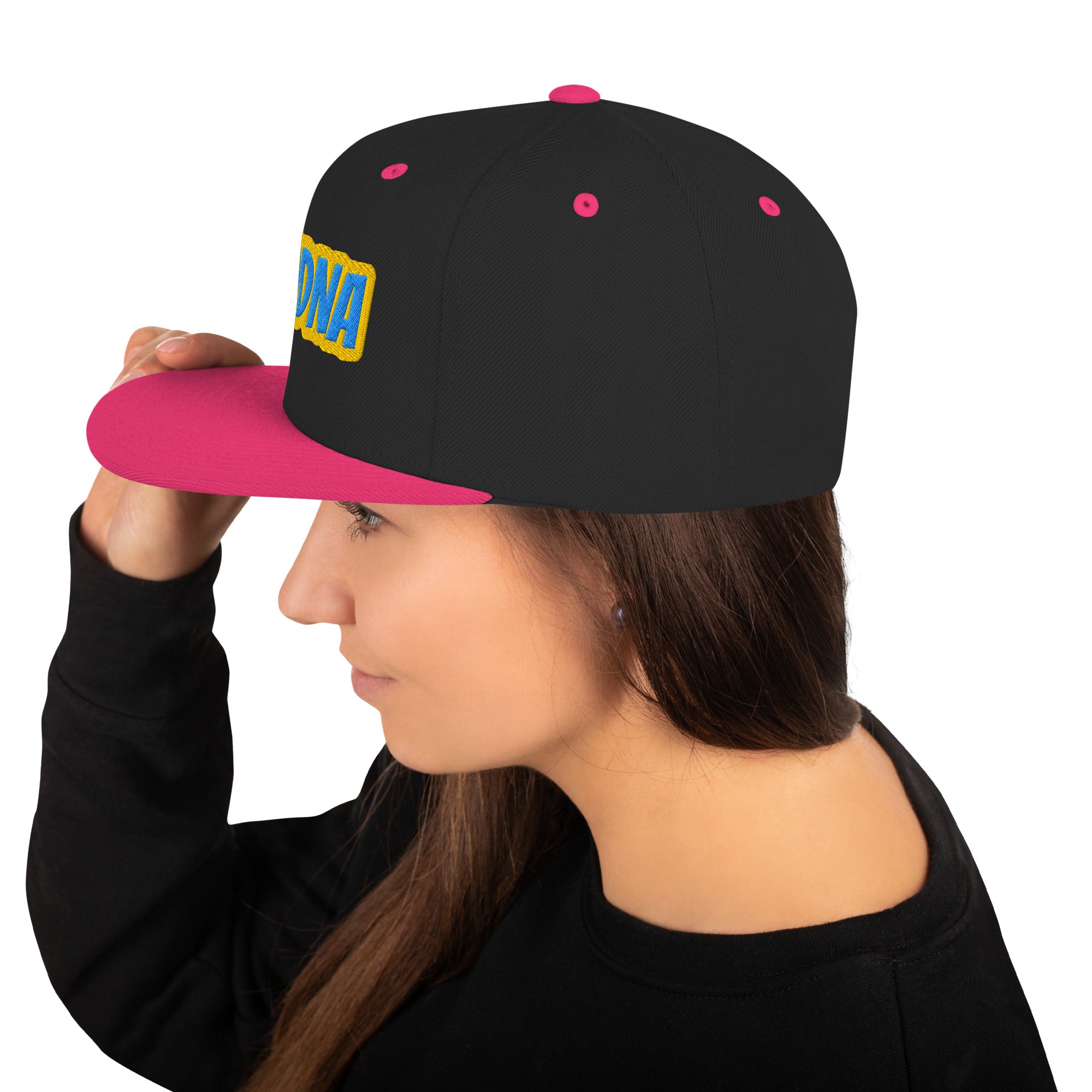 Cappello Ricamatato Visiera Piatta Modna