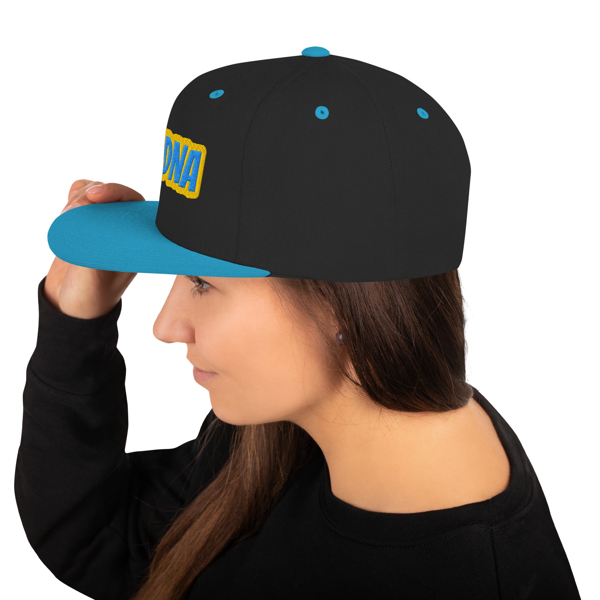 Cappello Ricamatato Visiera Piatta Modna