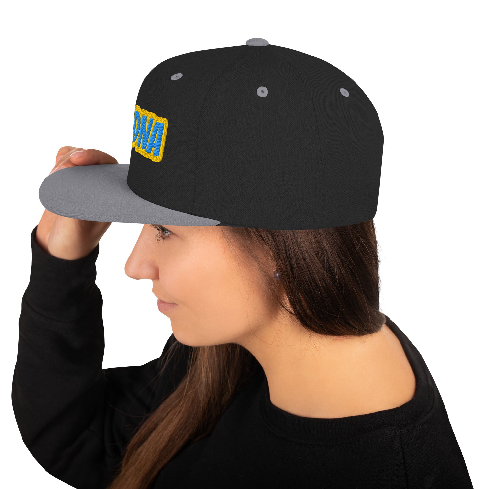Cappello Ricamatato Visiera Piatta Modna