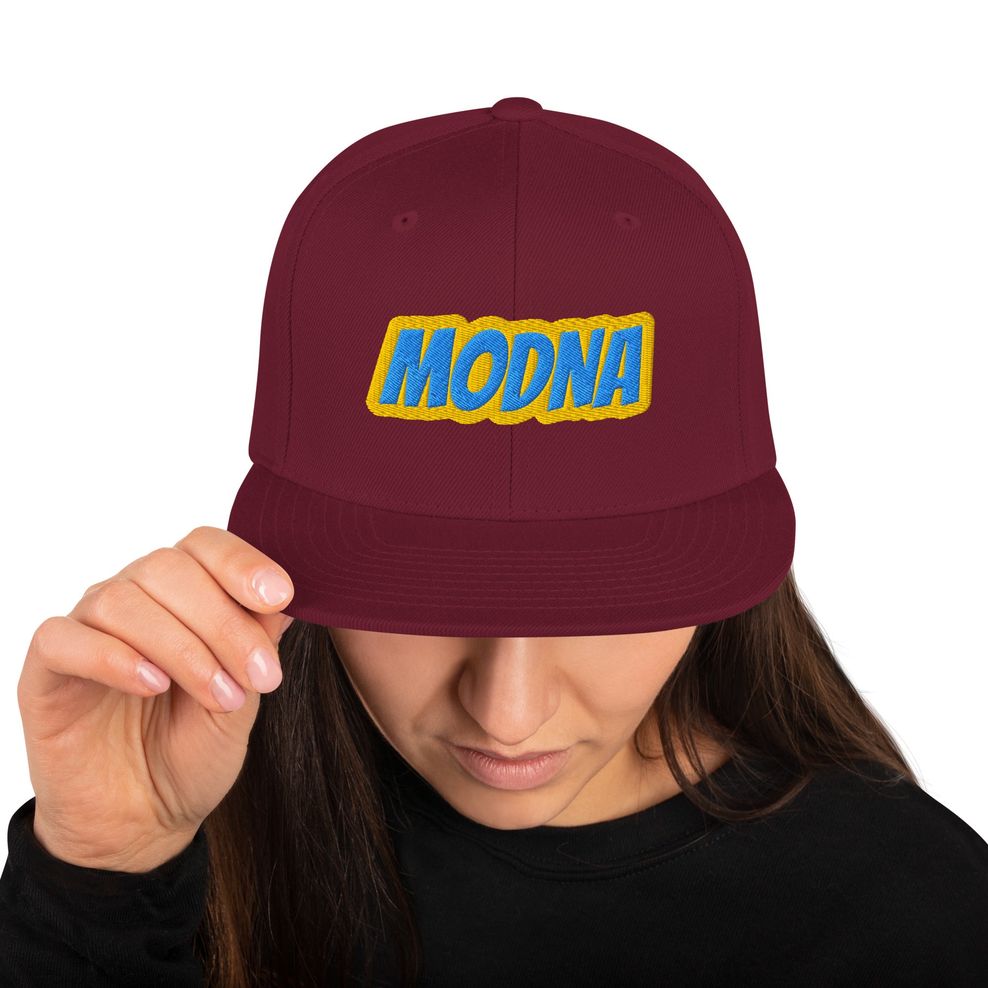 Cappello Ricamatato Visiera Piatta Modna