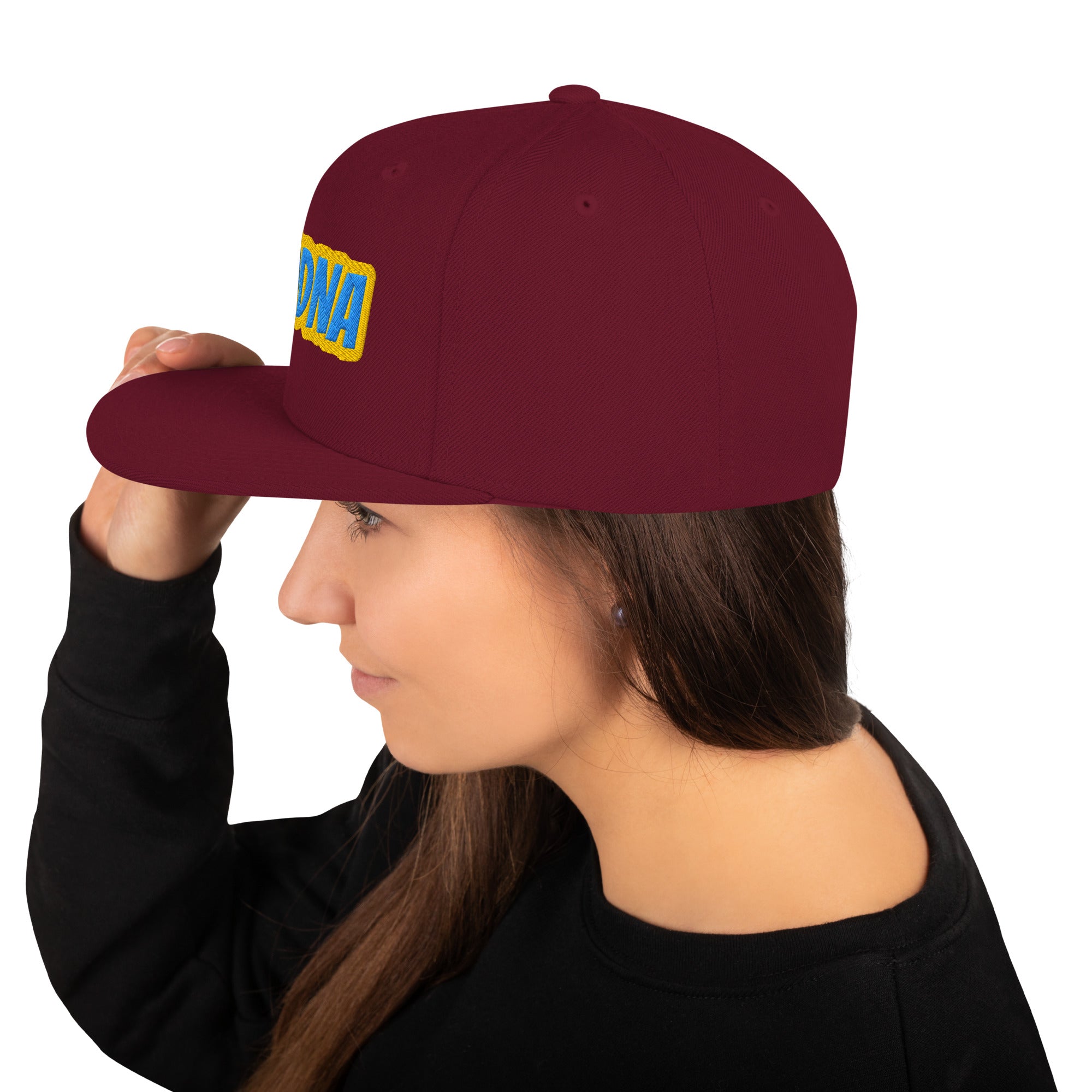 Cappello Ricamatato Visiera Piatta Modna