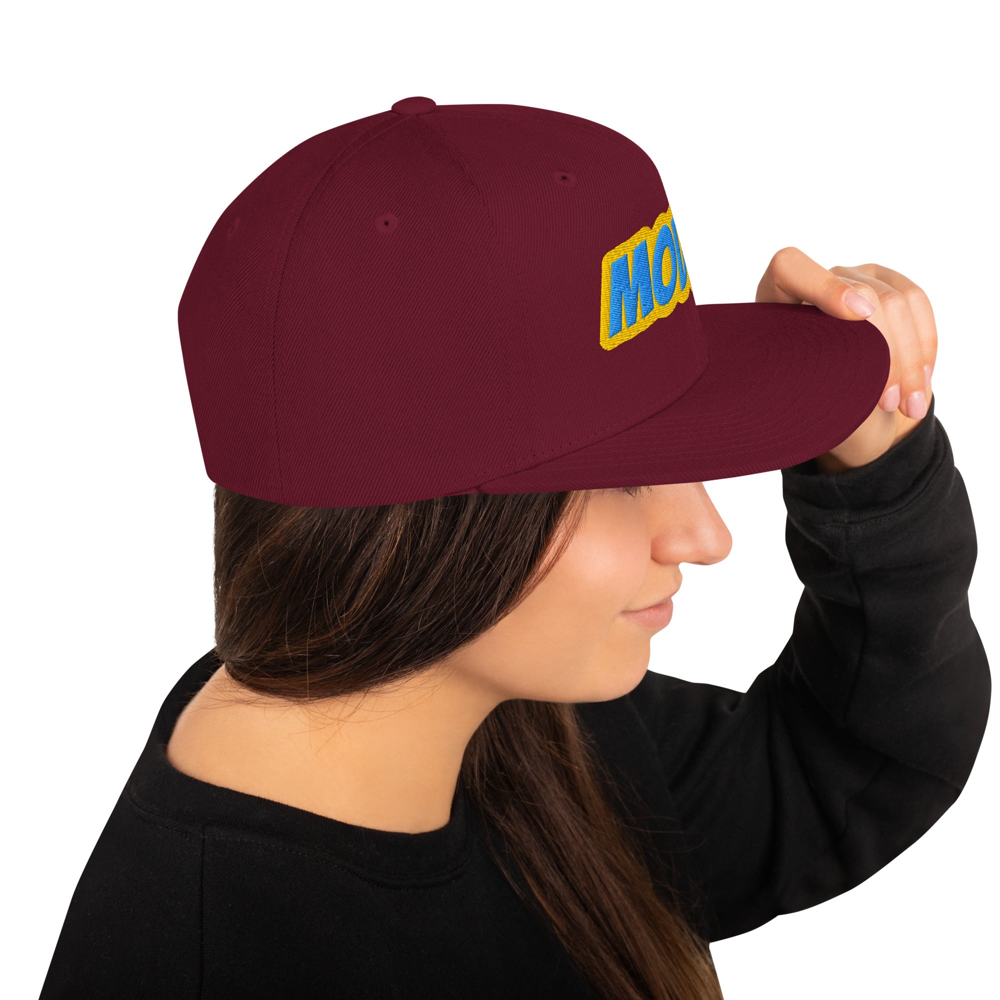 Cappello Ricamatato Visiera Piatta Modna