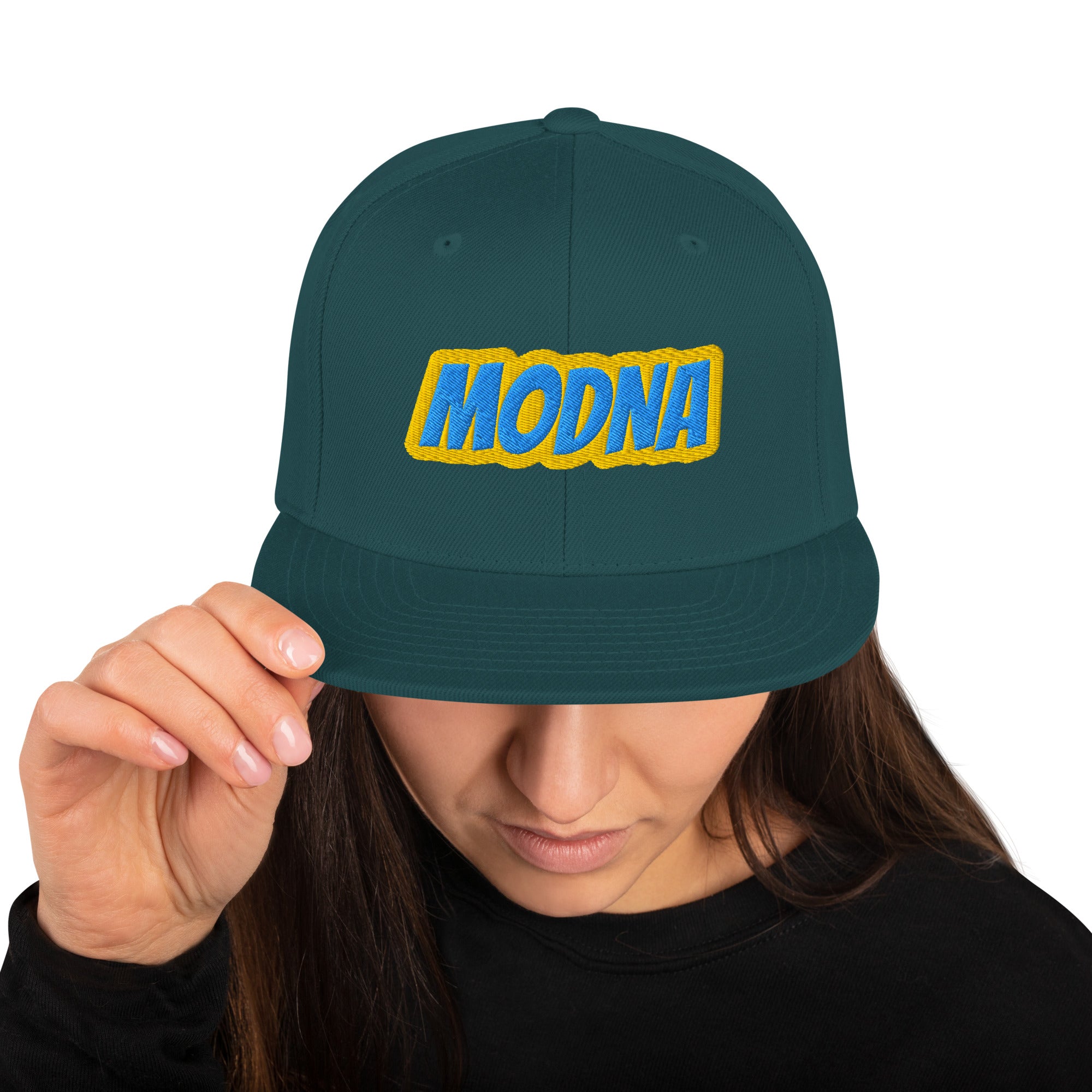 Cappello Ricamatato Visiera Piatta Modna