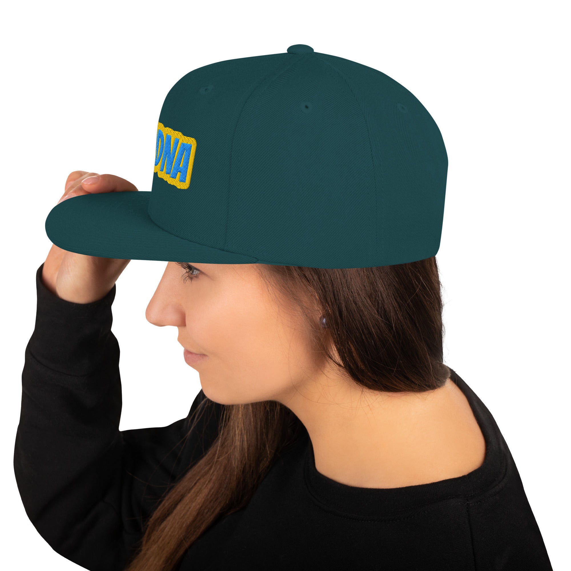 Cappello Ricamatato Visiera Piatta Modna