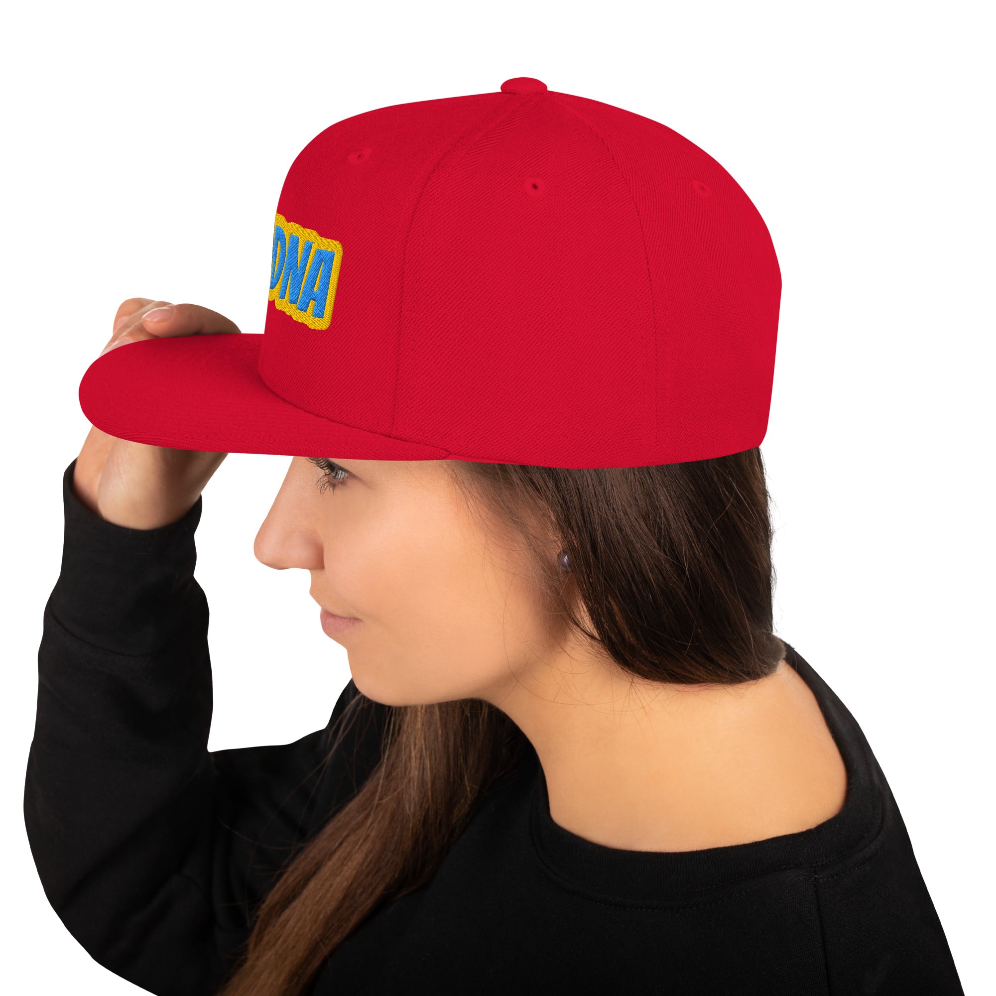 Cappello Ricamatato Visiera Piatta Modna