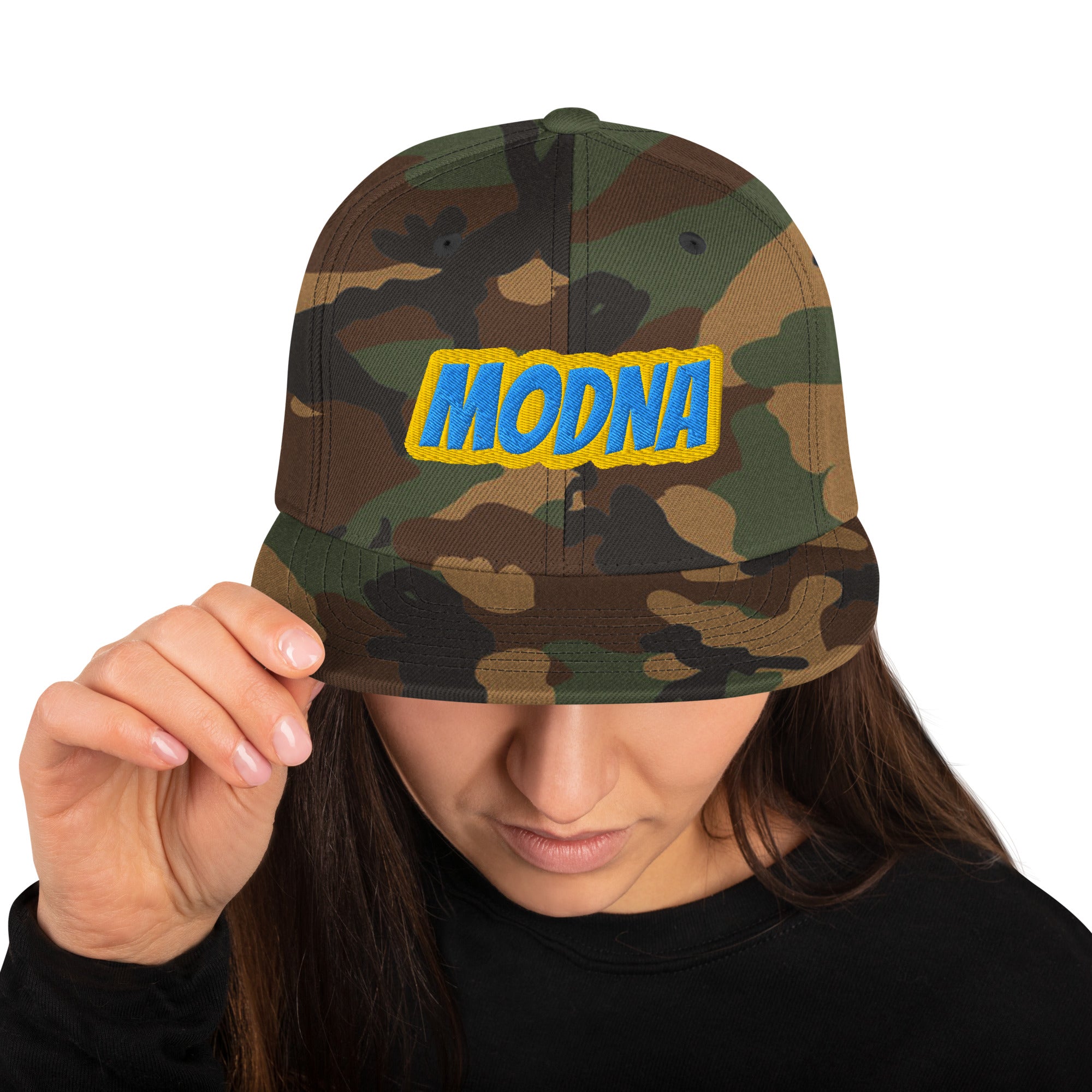 Cappello Ricamatato Visiera Piatta Modna