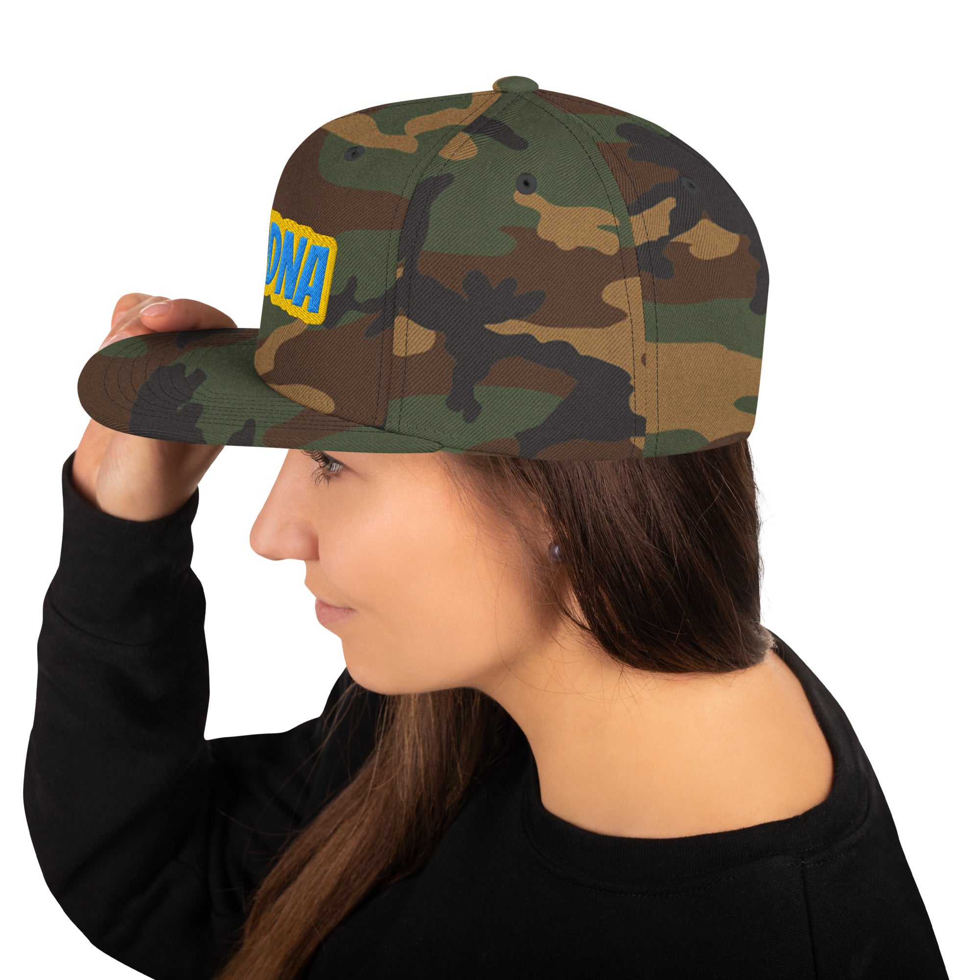 Cappello Ricamatato Visiera Piatta Modna