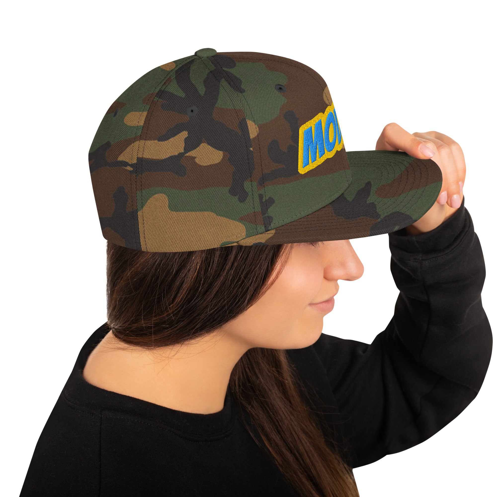 Cappello Ricamatato Visiera Piatta Modna