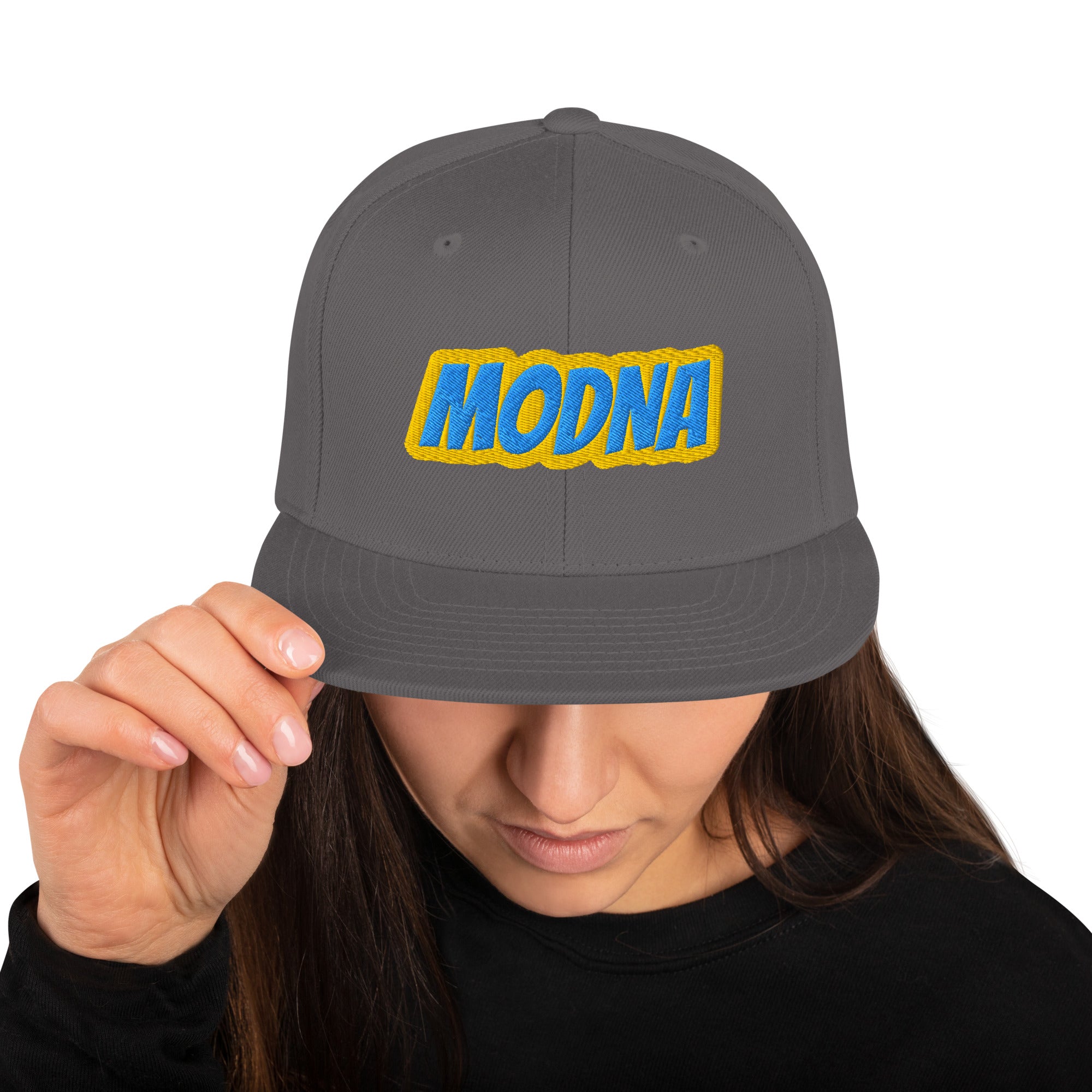 Cappello Ricamatato Visiera Piatta Modna