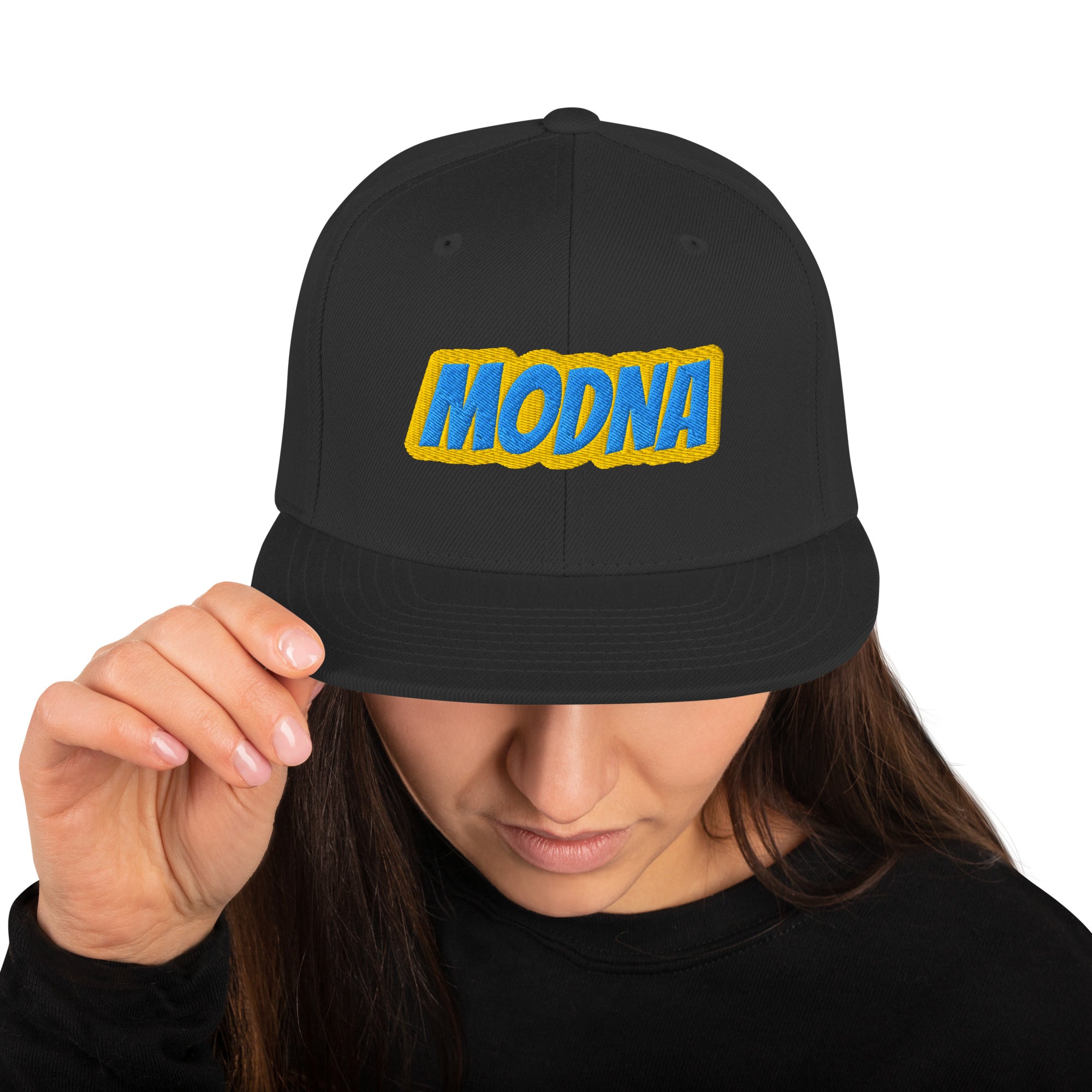 Cappello Ricamatato Visiera Piatta Modna