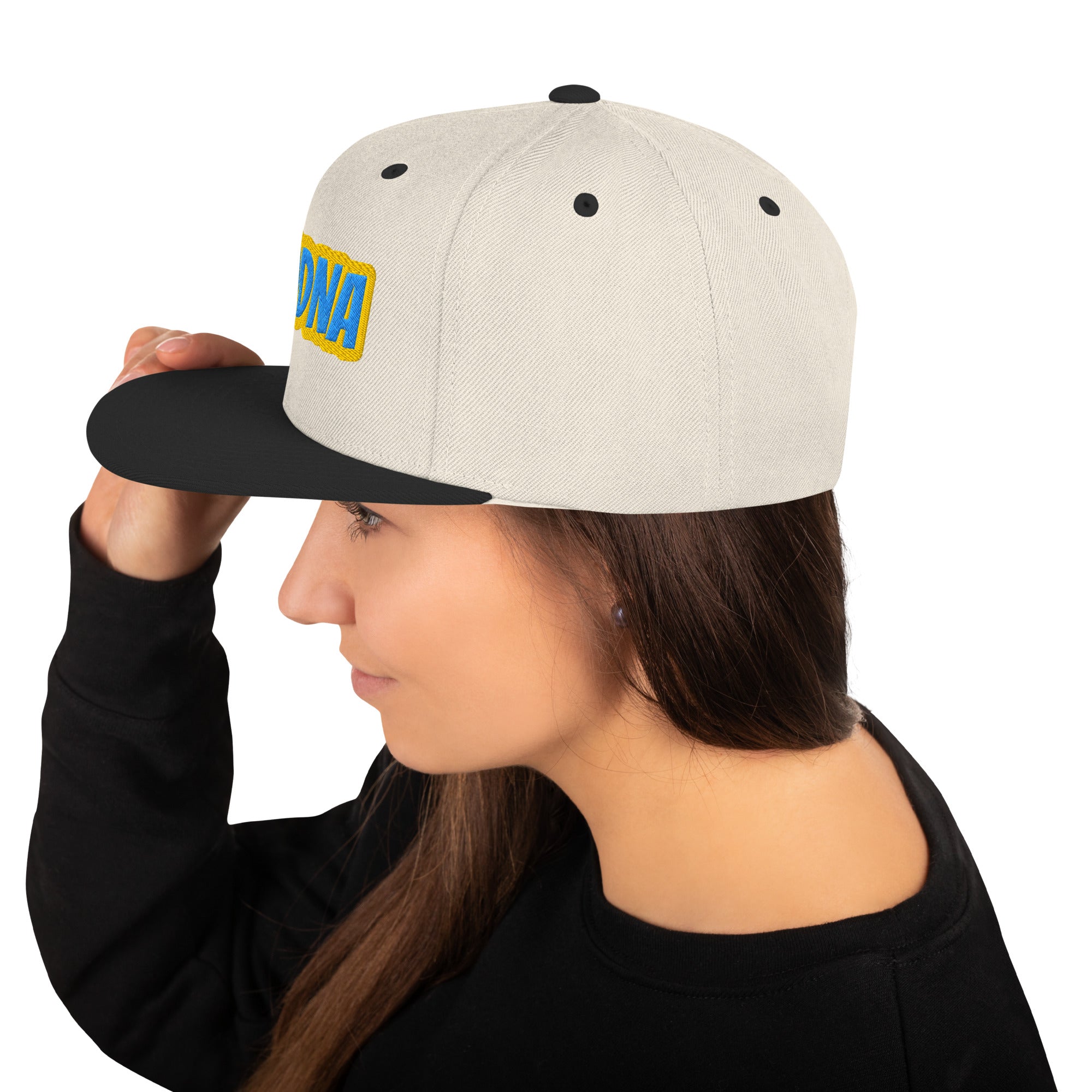 Cappello Ricamatato Visiera Piatta Modna