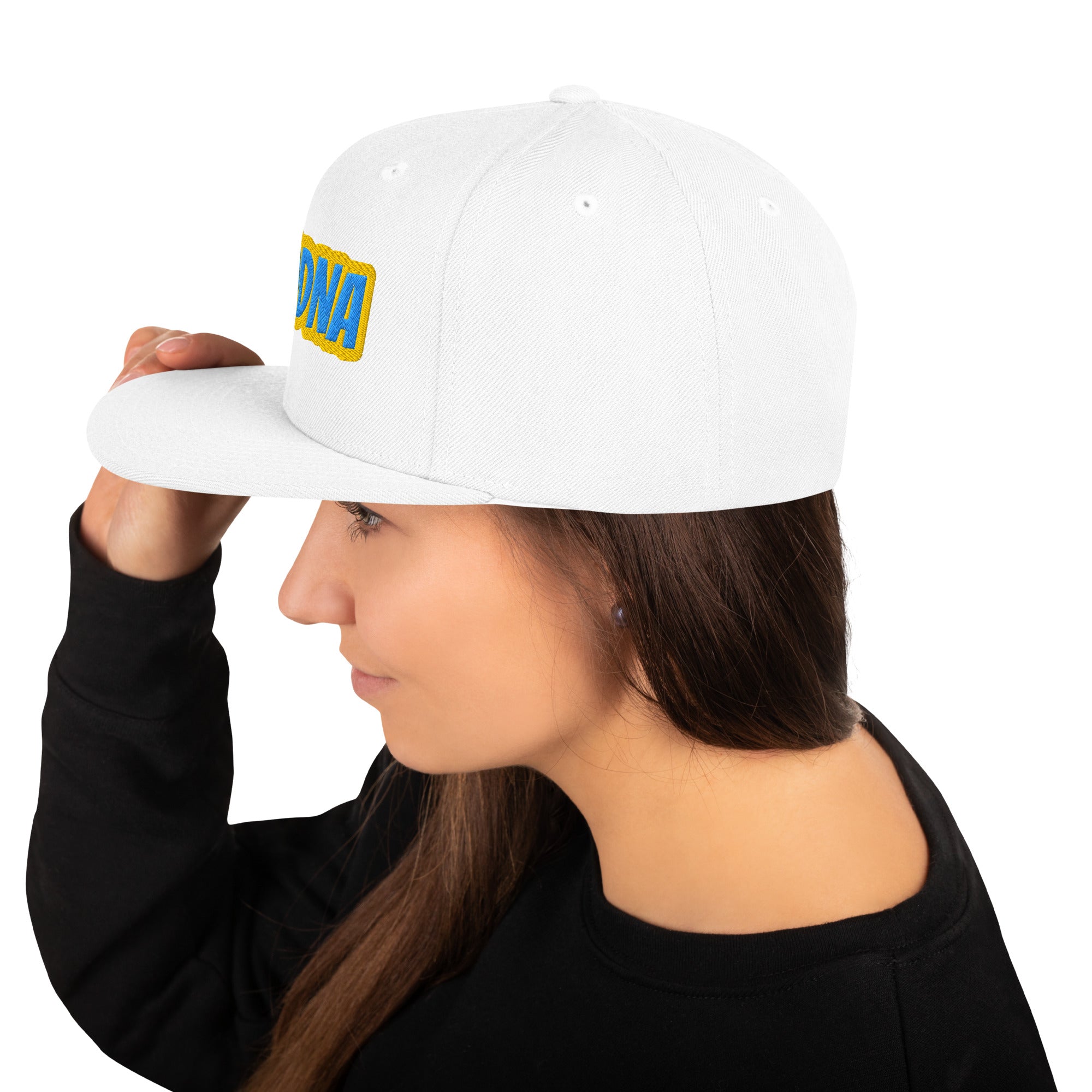 Cappello Ricamatato Visiera Piatta Modna