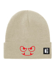 Cappello a Maglia in RPET Riciclato – Morbido e Caldo – Linea Sostenibile Naturaleine – Design Ricamato Monster Face-Biiply