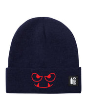 Cappello a Maglia in RPET Riciclato – Morbido e Caldo – Linea Sostenibile Naturaleine – Design Ricamato Monster Face-Biiply