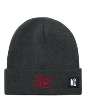 Cappello a Maglia in RPET Riciclato – Morbido e Caldo – Linea Sostenibile Naturaleine – Design Ricamato Scritta Love-Biiply