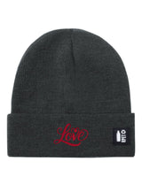 Cappello a Maglia in RPET Riciclato – Morbido e Caldo – Linea Sostenibile Naturaleine – Design Ricamato Scritta Love