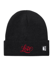 Cappello a Maglia in RPET Riciclato – Morbido e Caldo – Linea Sostenibile Naturaleine – Design Ricamato Scritta Love-Biiply