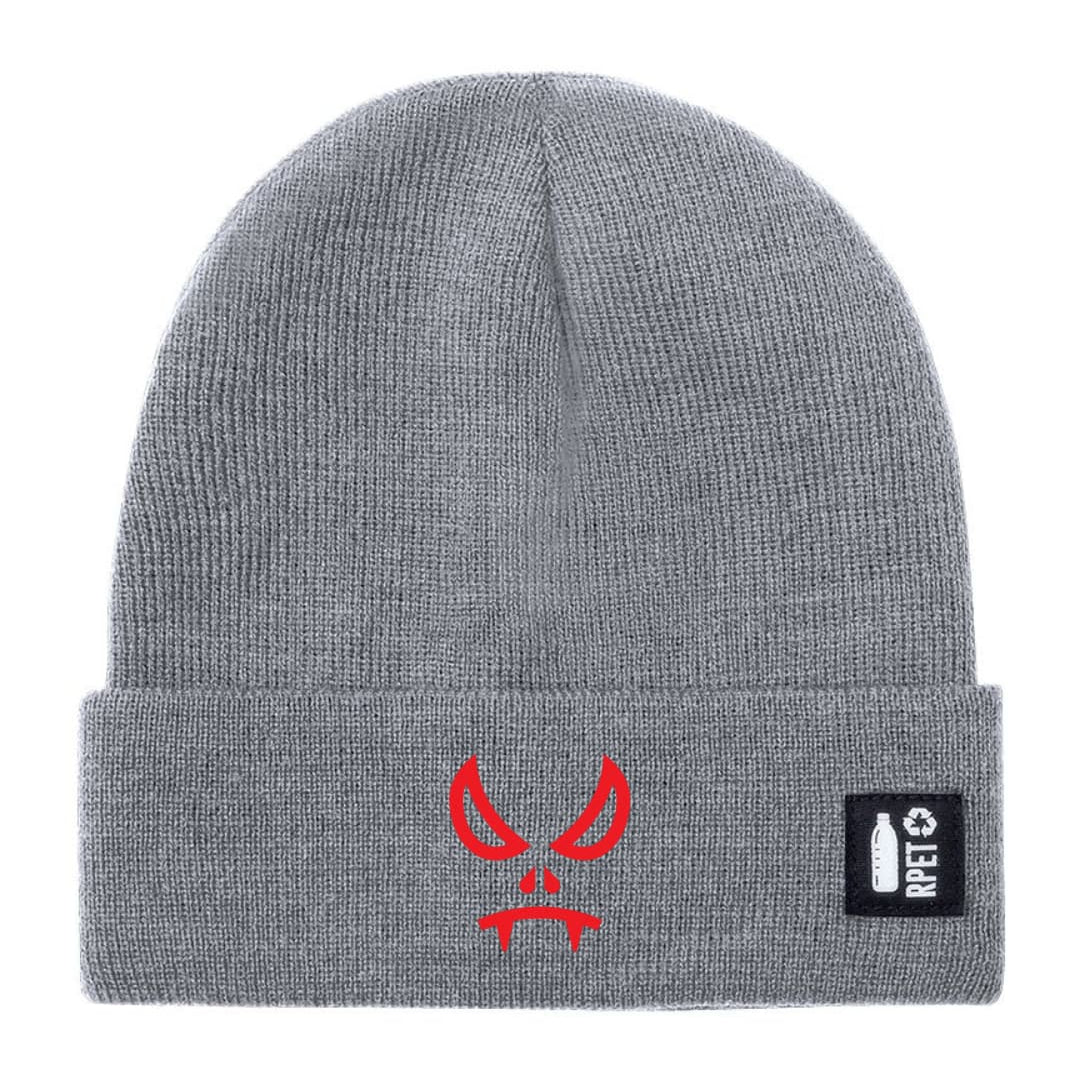 Cappello a Maglia in RPET Riciclato – Morbido e Caldo – Linea Sostenibile Naturaleine – Design Ricamato Vampiro-Biiply