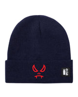Cappello a Maglia in RPET Riciclato – Morbido e Caldo – Linea Sostenibile Naturaleine – Design Ricamato Vampiro