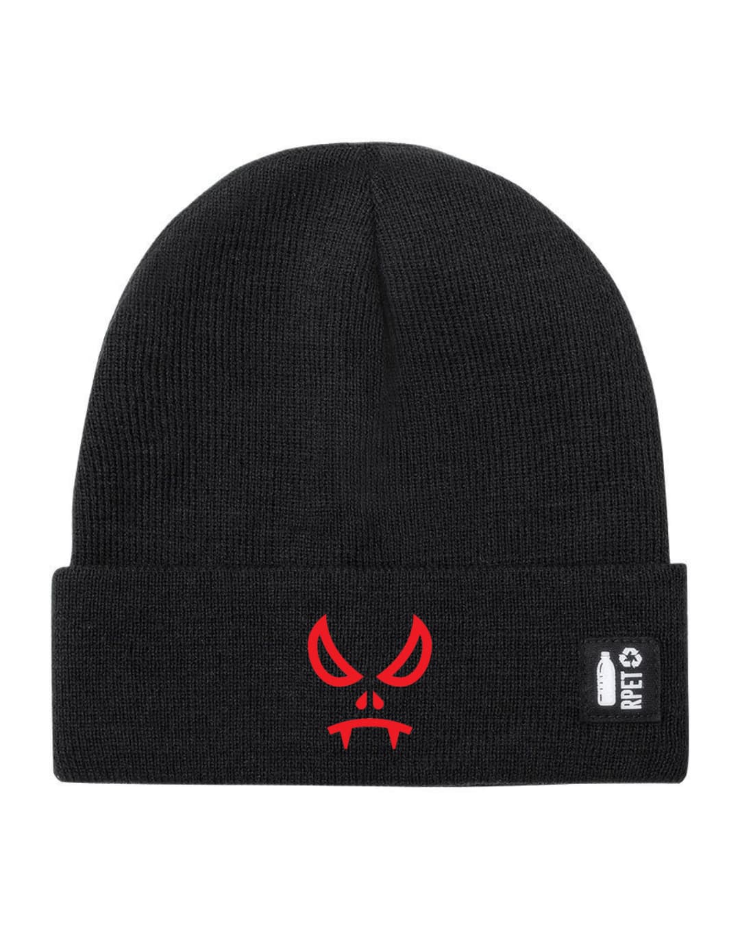 Cappello a Maglia in RPET Riciclato – Morbido e Caldo – Linea Sostenibile Naturaleine – Design Ricamato Vampiro-Biiply