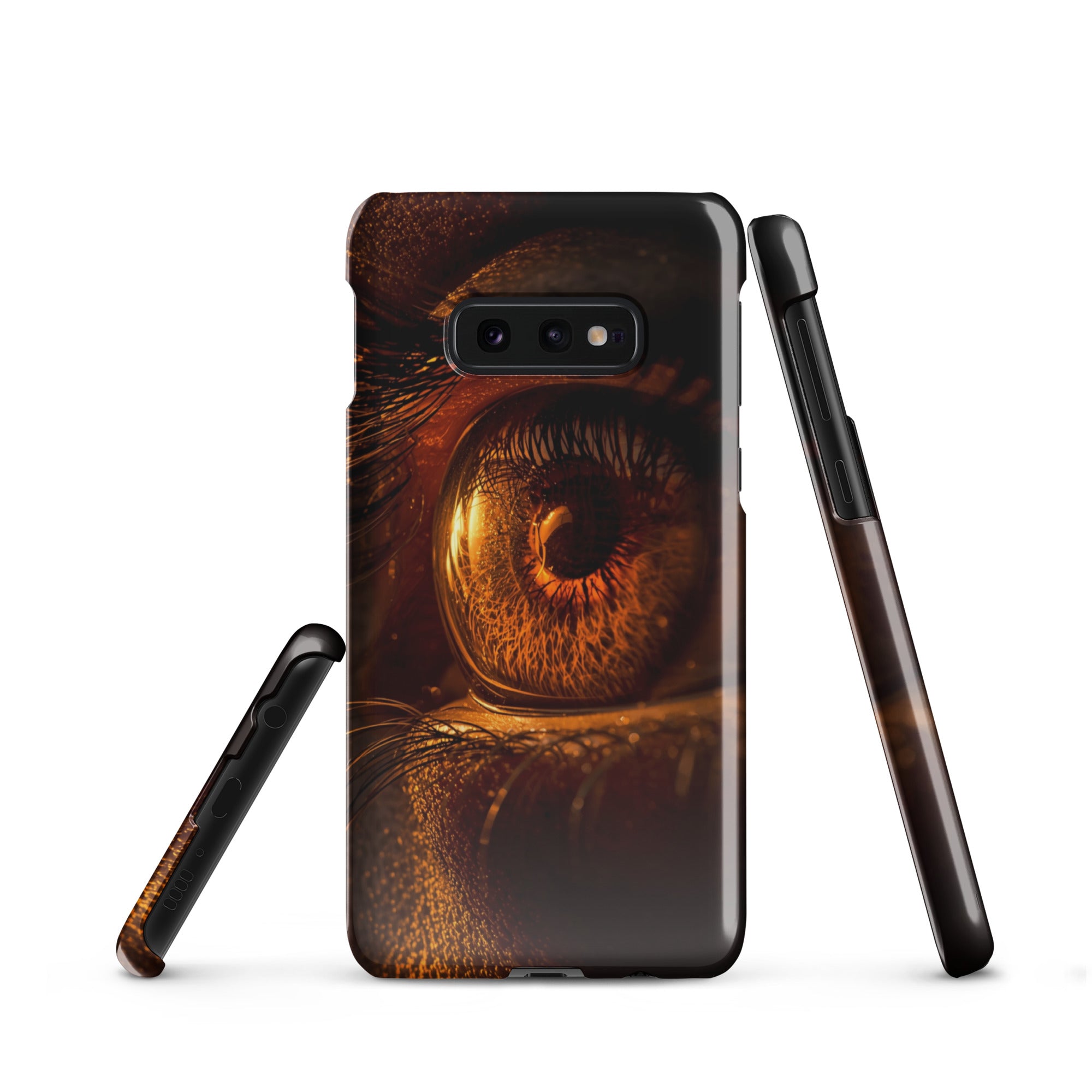 Cover Resistente e Sottile Samsung - Compatibile con Ricarica Wireless - Occhio Marrone Lucido