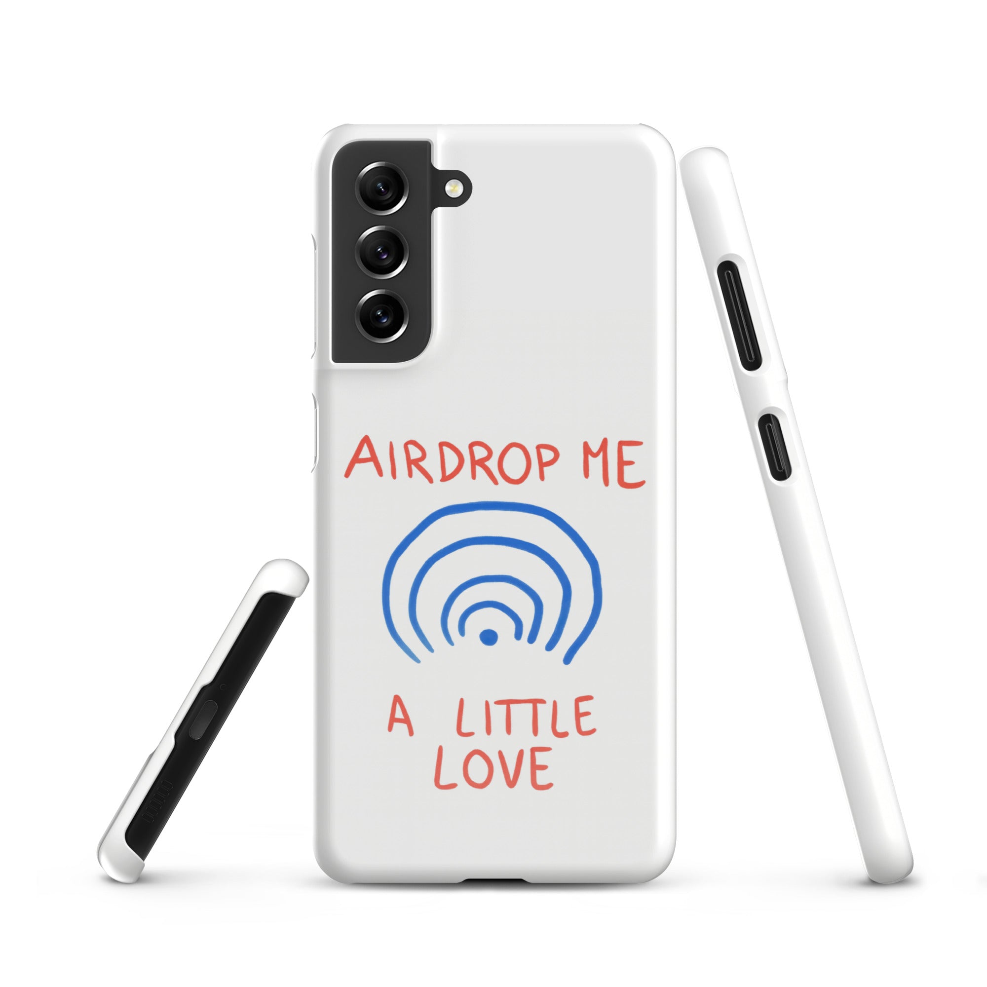 Cover Samsung Resistente – Compatibile con Ricarica Wireless – Design Airdrop Me-Biiply
