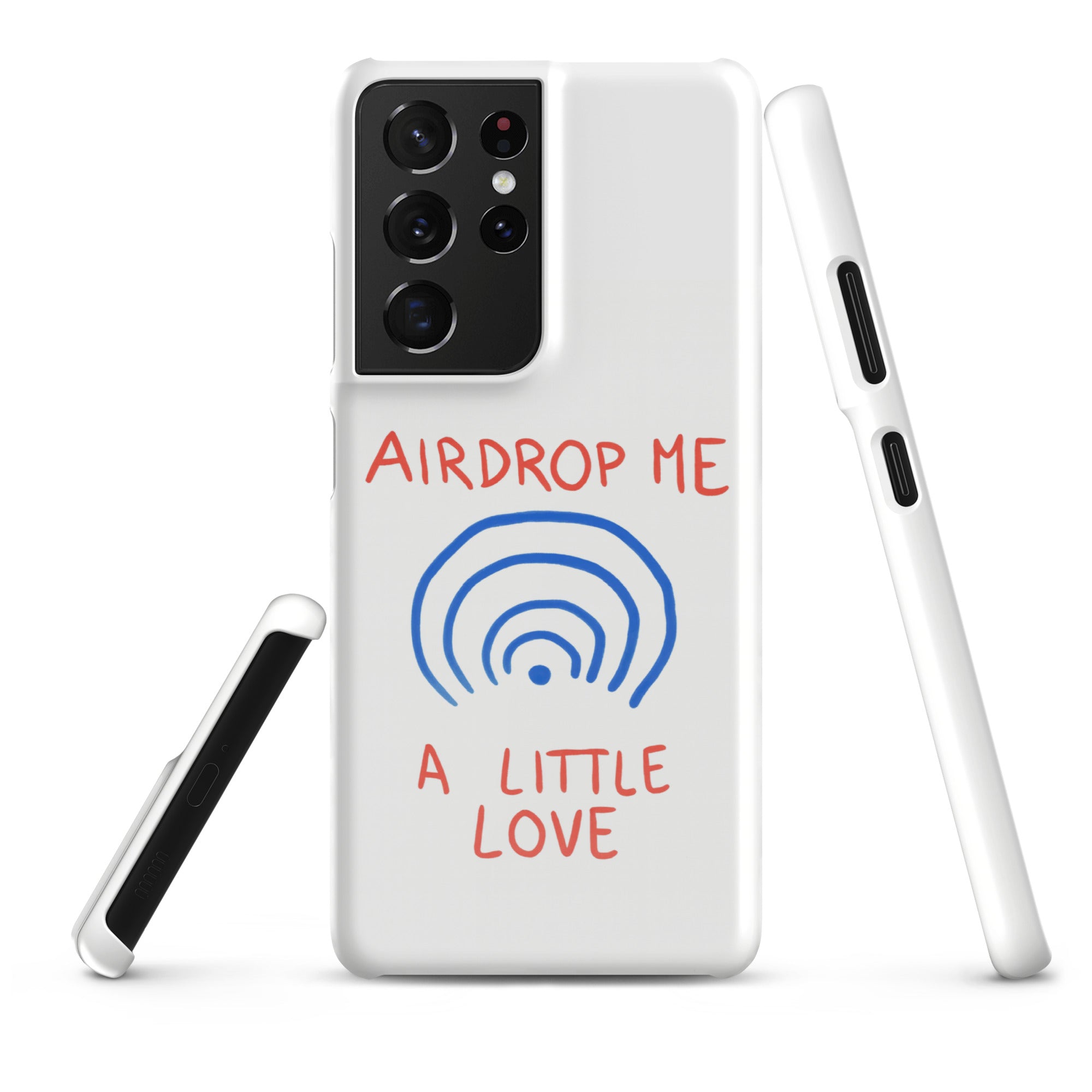Cover Samsung Resistente – Compatibile con Ricarica Wireless – Design Airdrop Me-Biiply