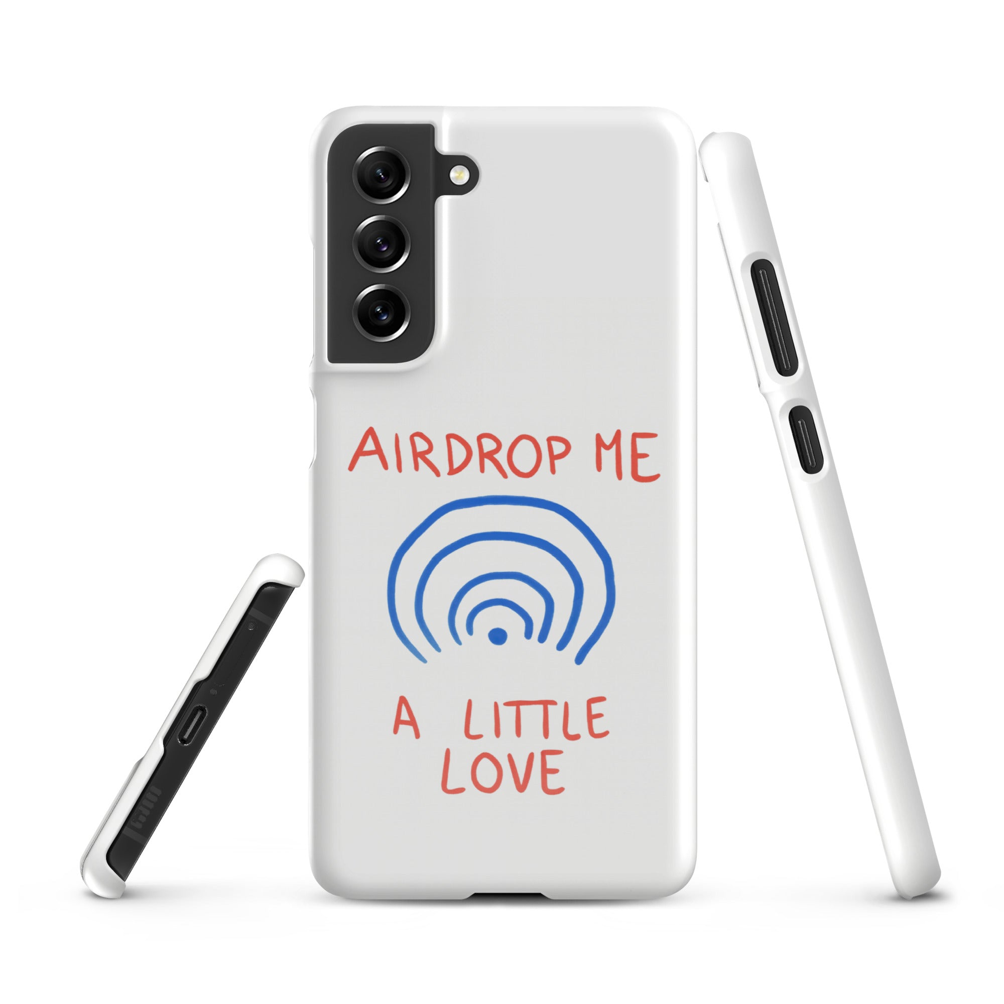 Cover Samsung Resistente – Compatibile con Ricarica Wireless – Design Airdrop Me-Biiply