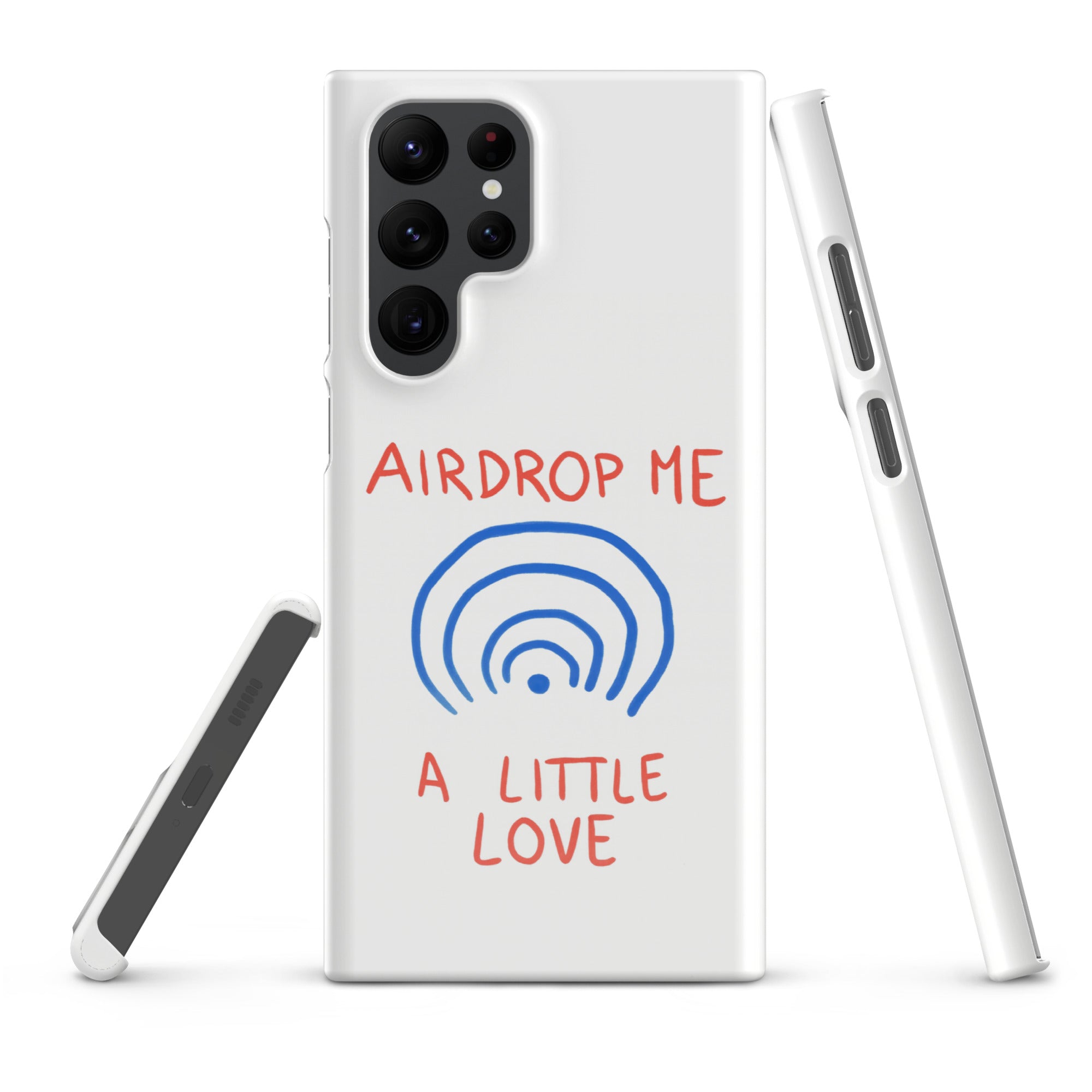 Cover Samsung Resistente – Compatibile con Ricarica Wireless – Design Airdrop Me-Biiply