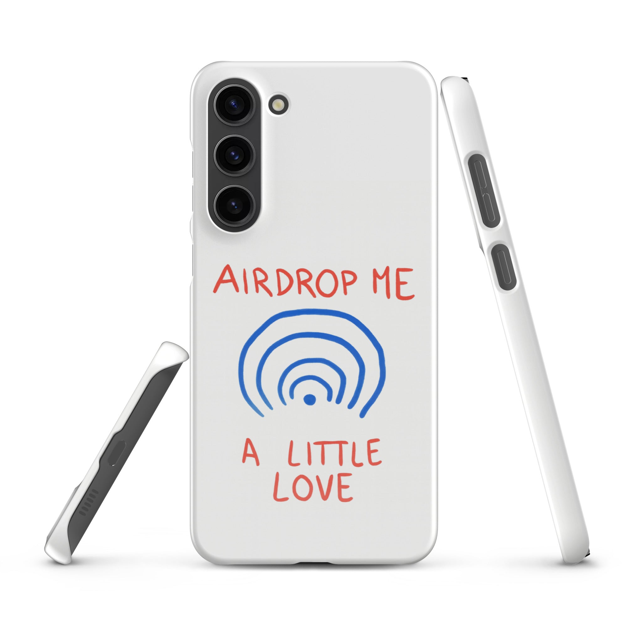 Cover Samsung Resistente – Compatibile con Ricarica Wireless – Design Airdrop Me-Biiply