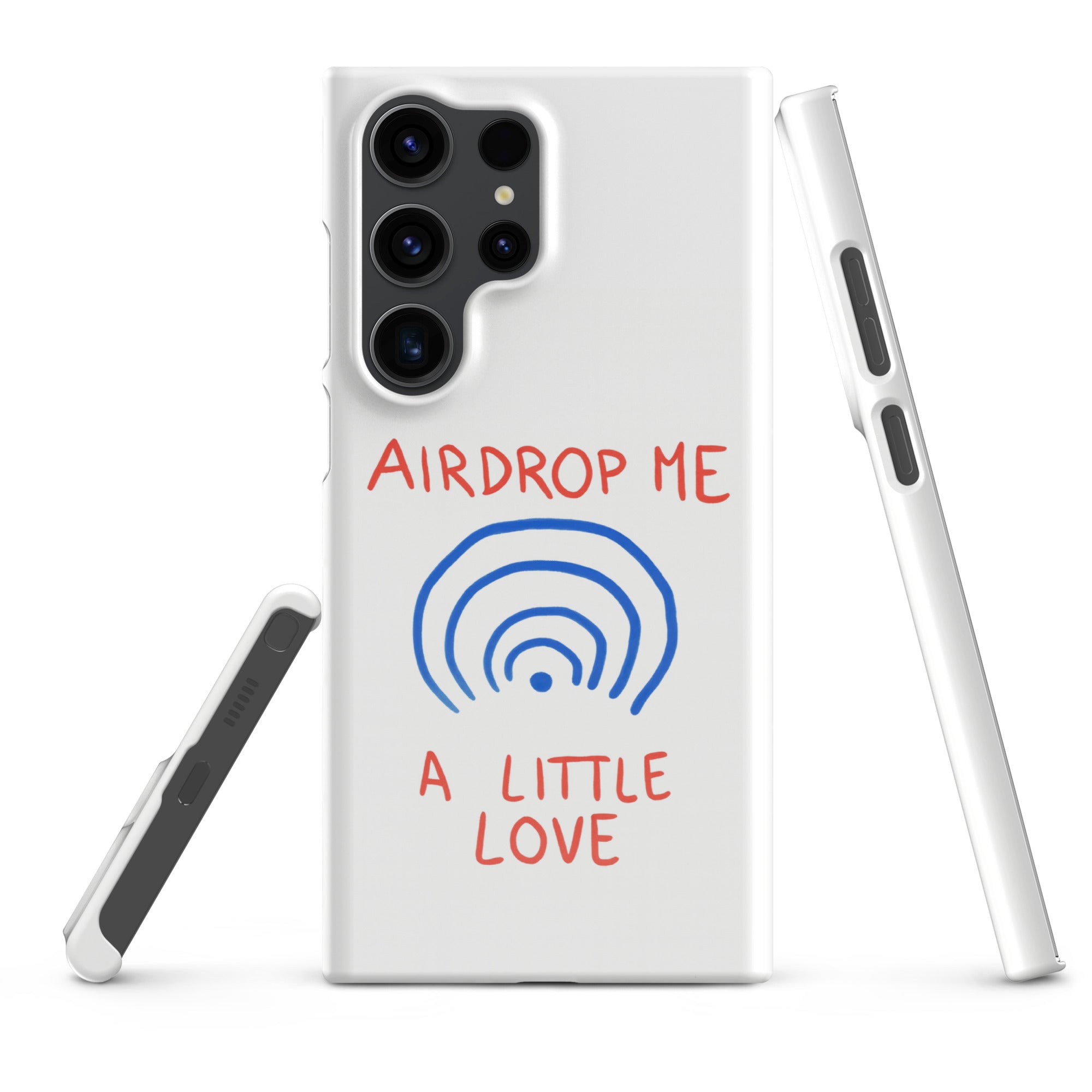 Cover Samsung Resistente – Compatibile con Ricarica Wireless – Design Airdrop Me-Biiply