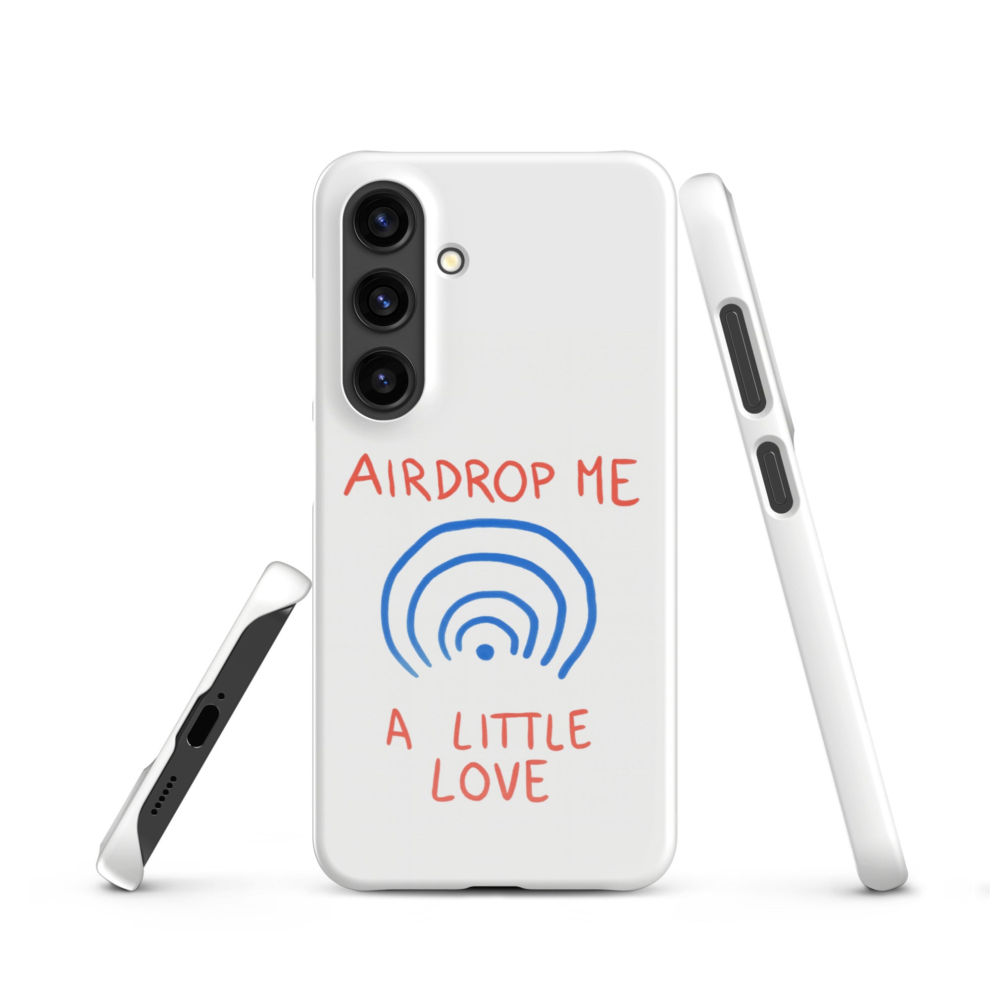 Cover Samsung Resistente – Compatibile con Ricarica Wireless – Design Airdrop Me-Biiply