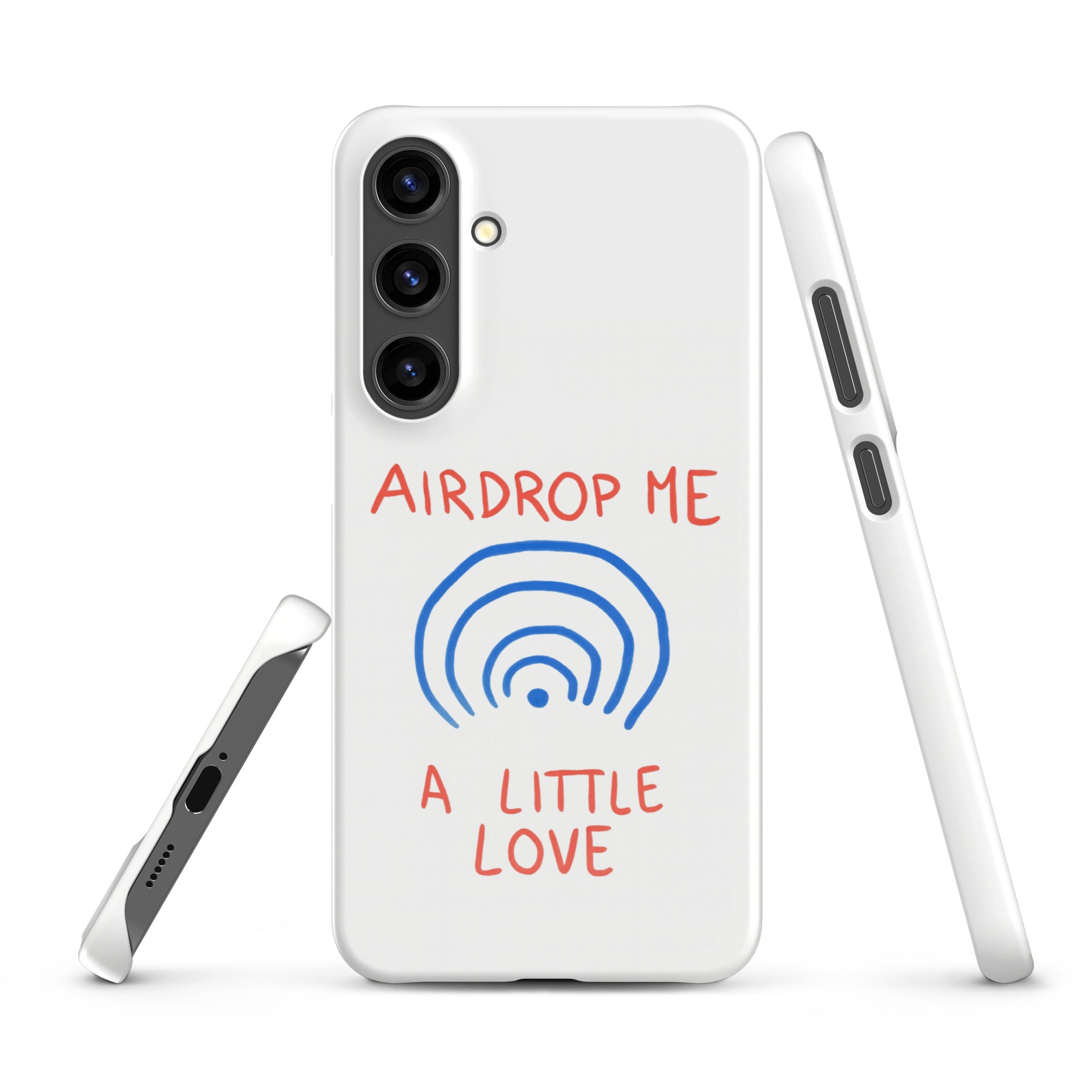 Cover Samsung Resistente – Compatibile con Ricarica Wireless – Design Airdrop Me-Biiply