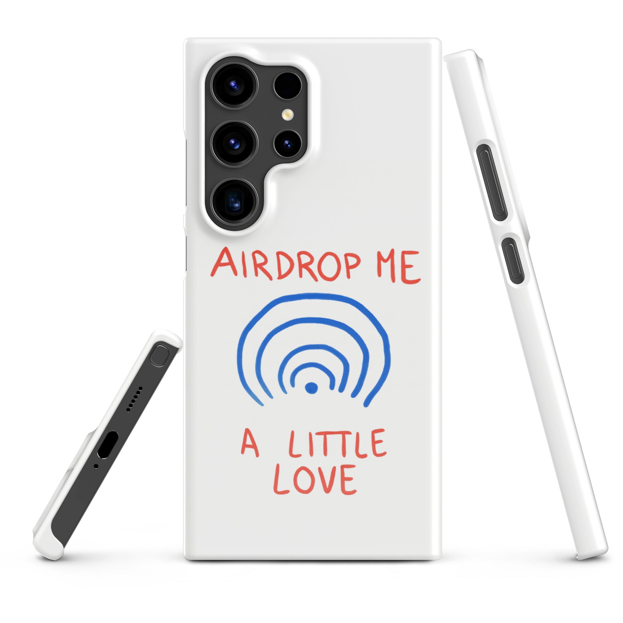 Cover Samsung Resistente – Compatibile con Ricarica Wireless – Design Airdrop Me-Biiply