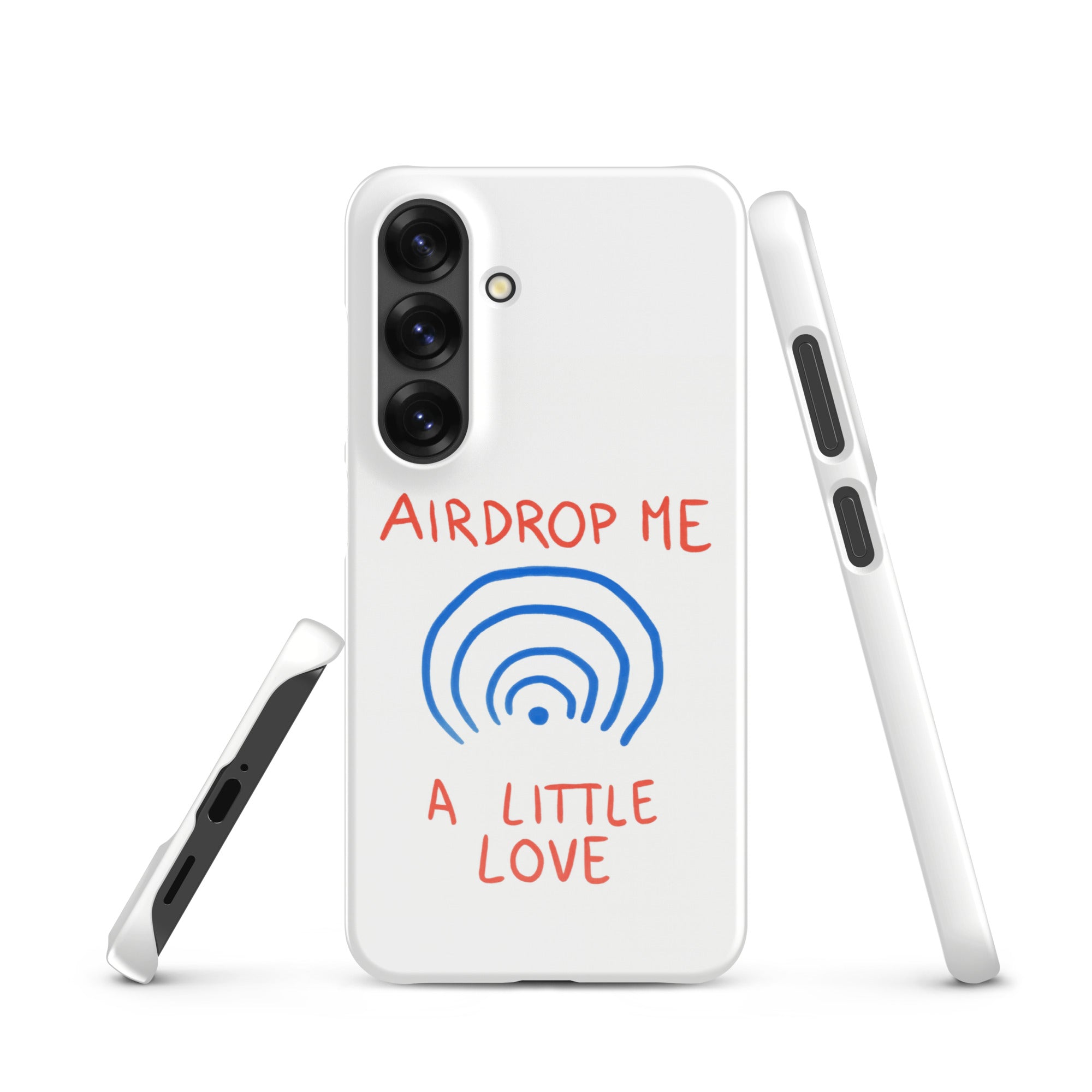 Cover Samsung Resistente – Compatibile con Ricarica Wireless – Design Airdrop Me-Biiply