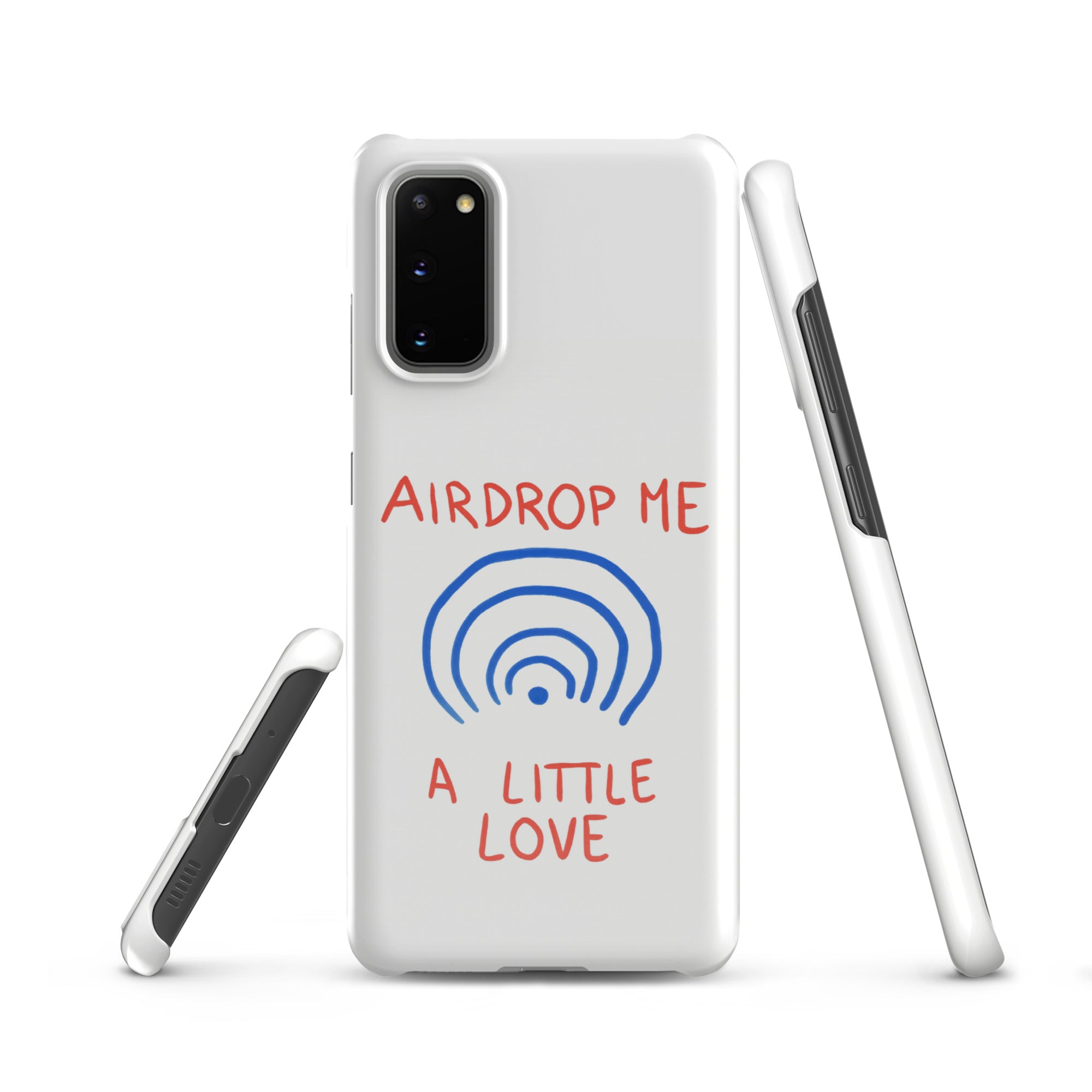 Cover Samsung Resistente – Compatibile con Ricarica Wireless – Design Airdrop Me-Biiply