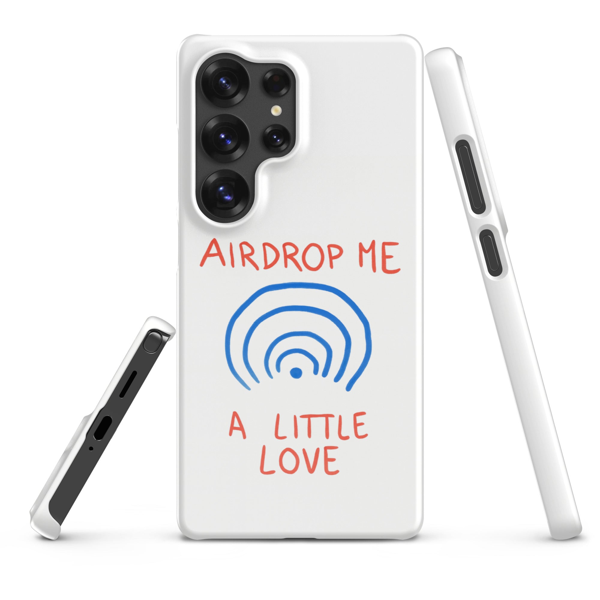 Cover Samsung Resistente – Compatibile con Ricarica Wireless – Design Airdrop Me-Biiply